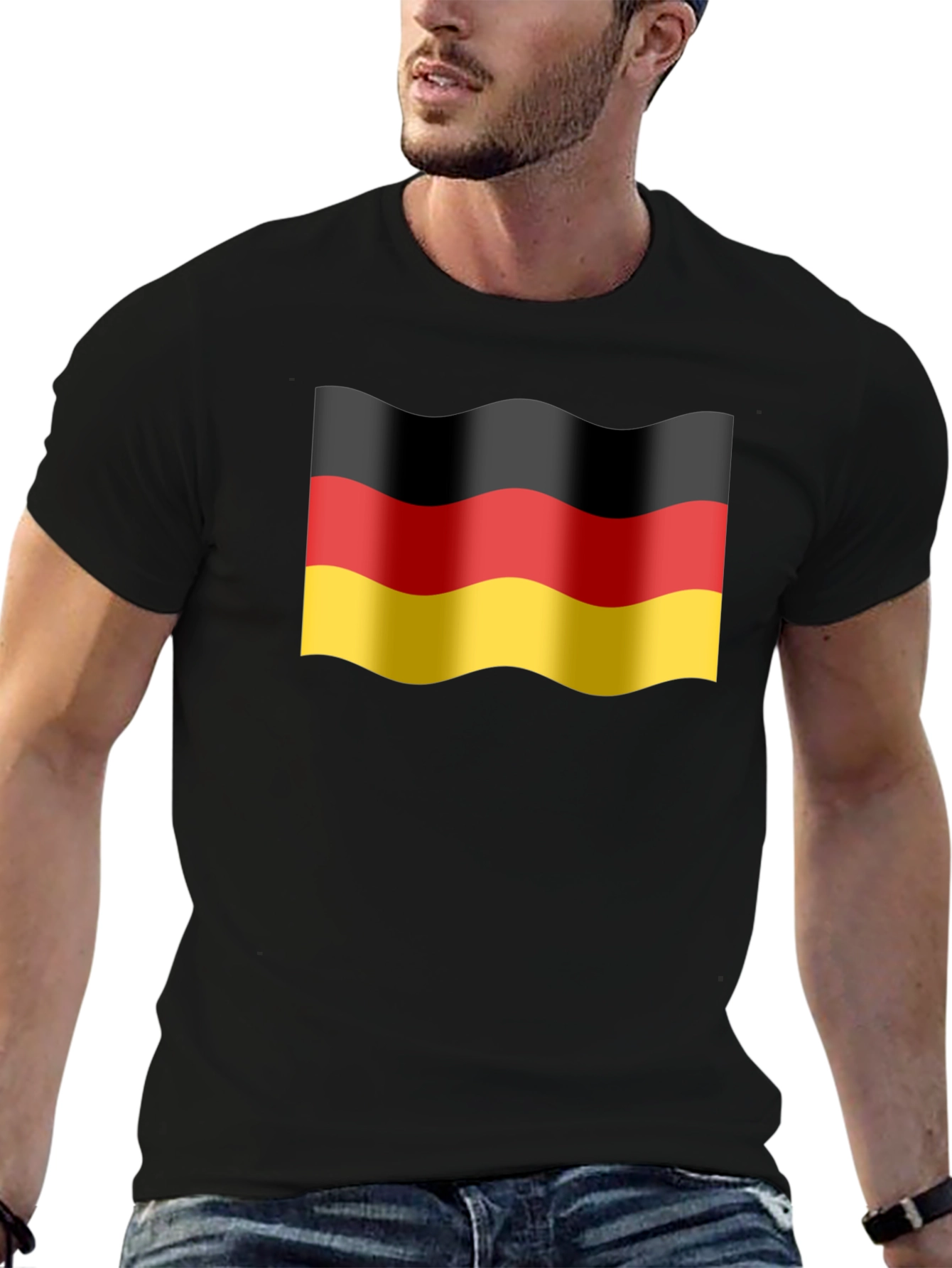 Germany Flag Wavy T-Shirt