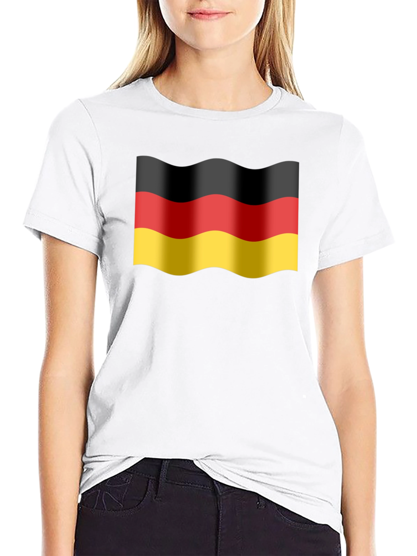 Germany Flag Wavy T-Shirt