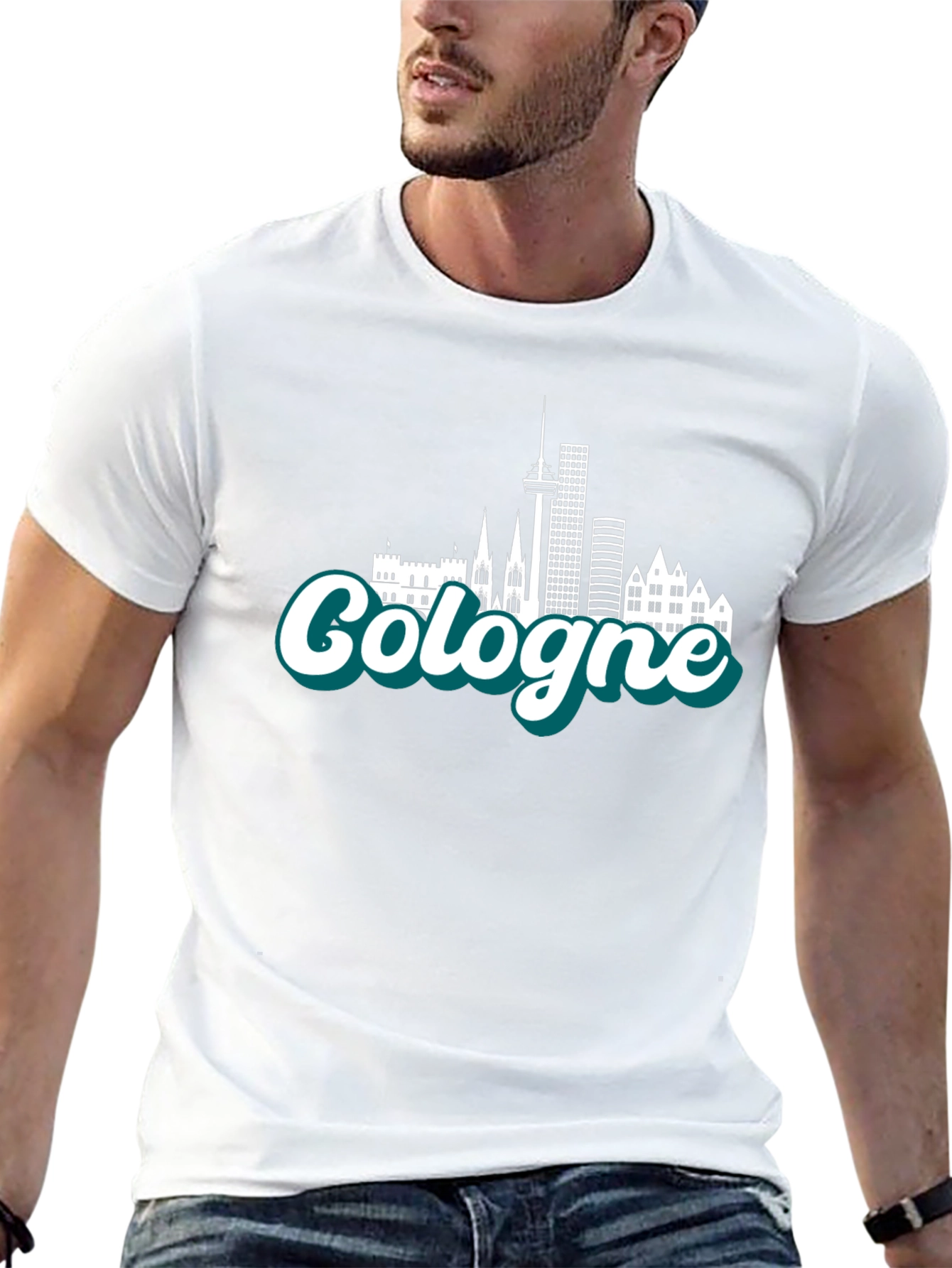 Cologne Skyline T-Shirt - Cityscape Souvenir Tee