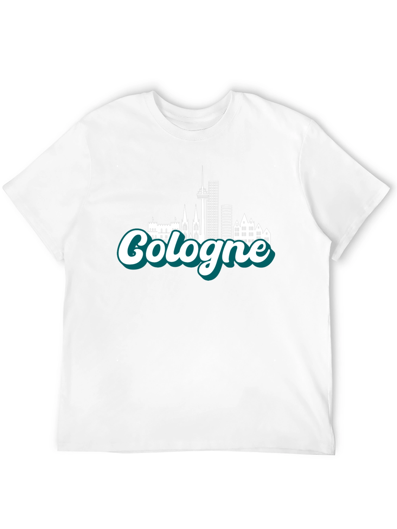 Cologne Skyline T-Shirt - Cityscape Souvenir Tee
