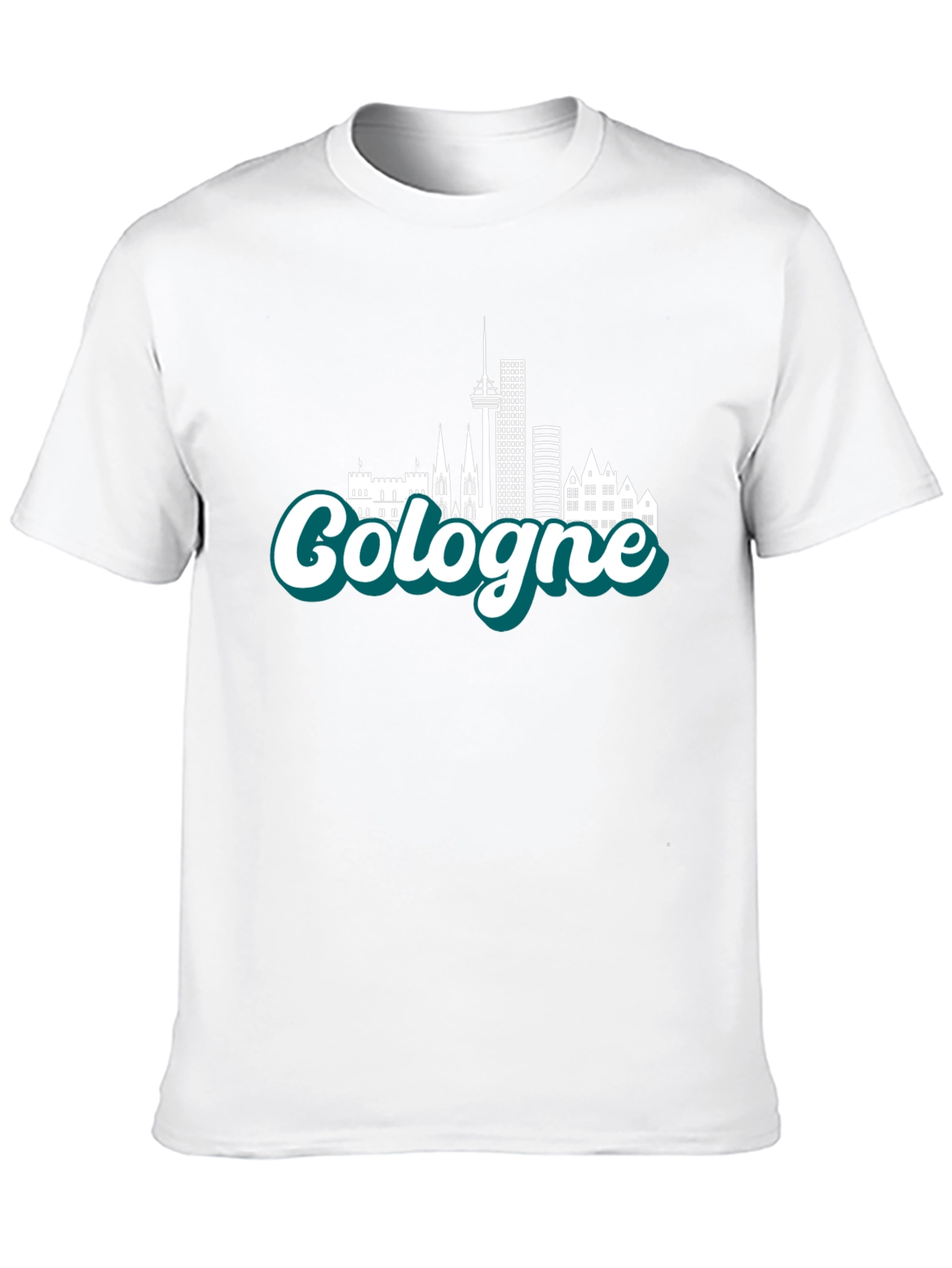 Cologne Skyline T-Shirt - Cityscape Souvenir Tee
