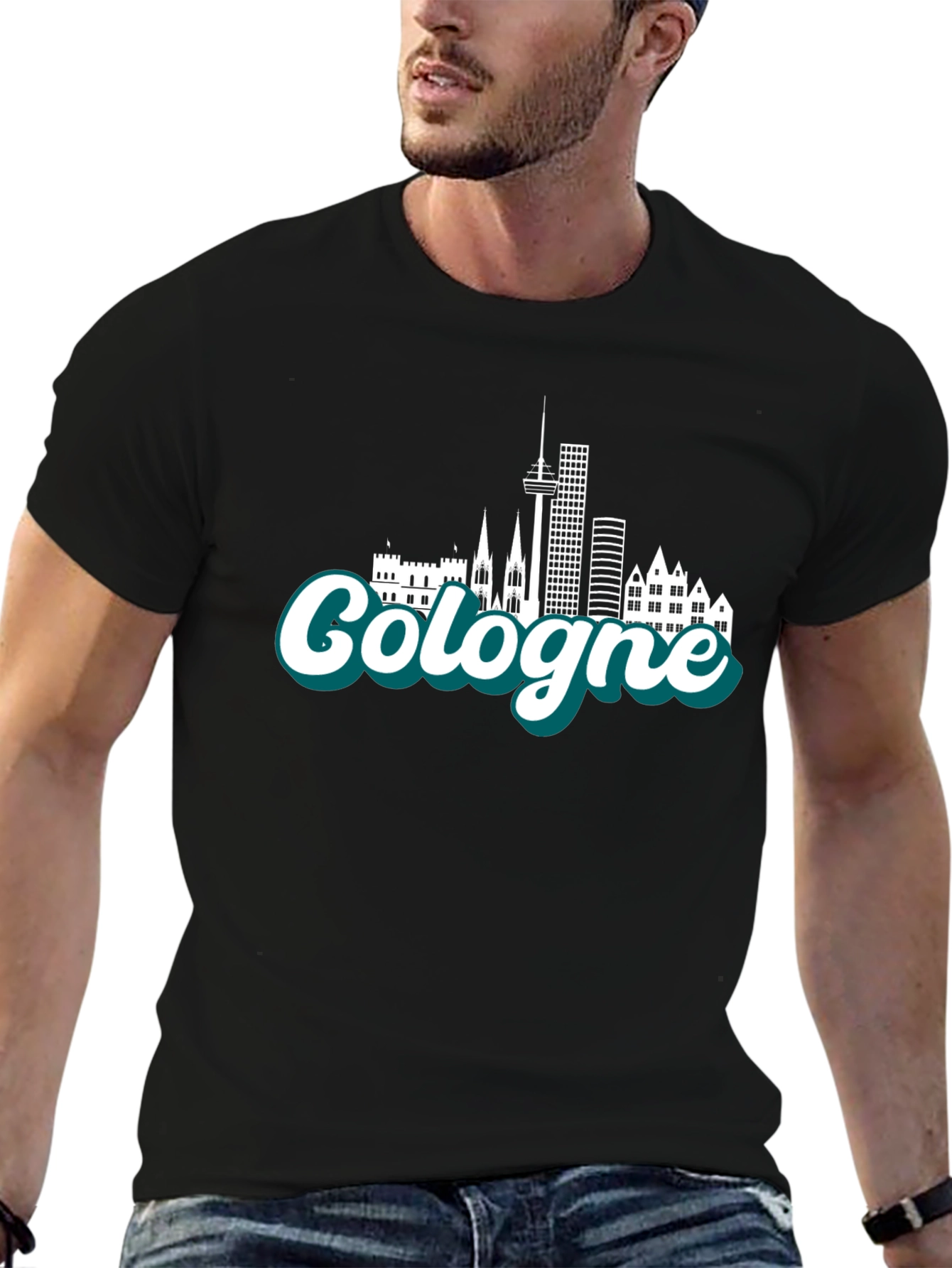 Cologne Skyline T-Shirt - Cityscape Souvenir Tee