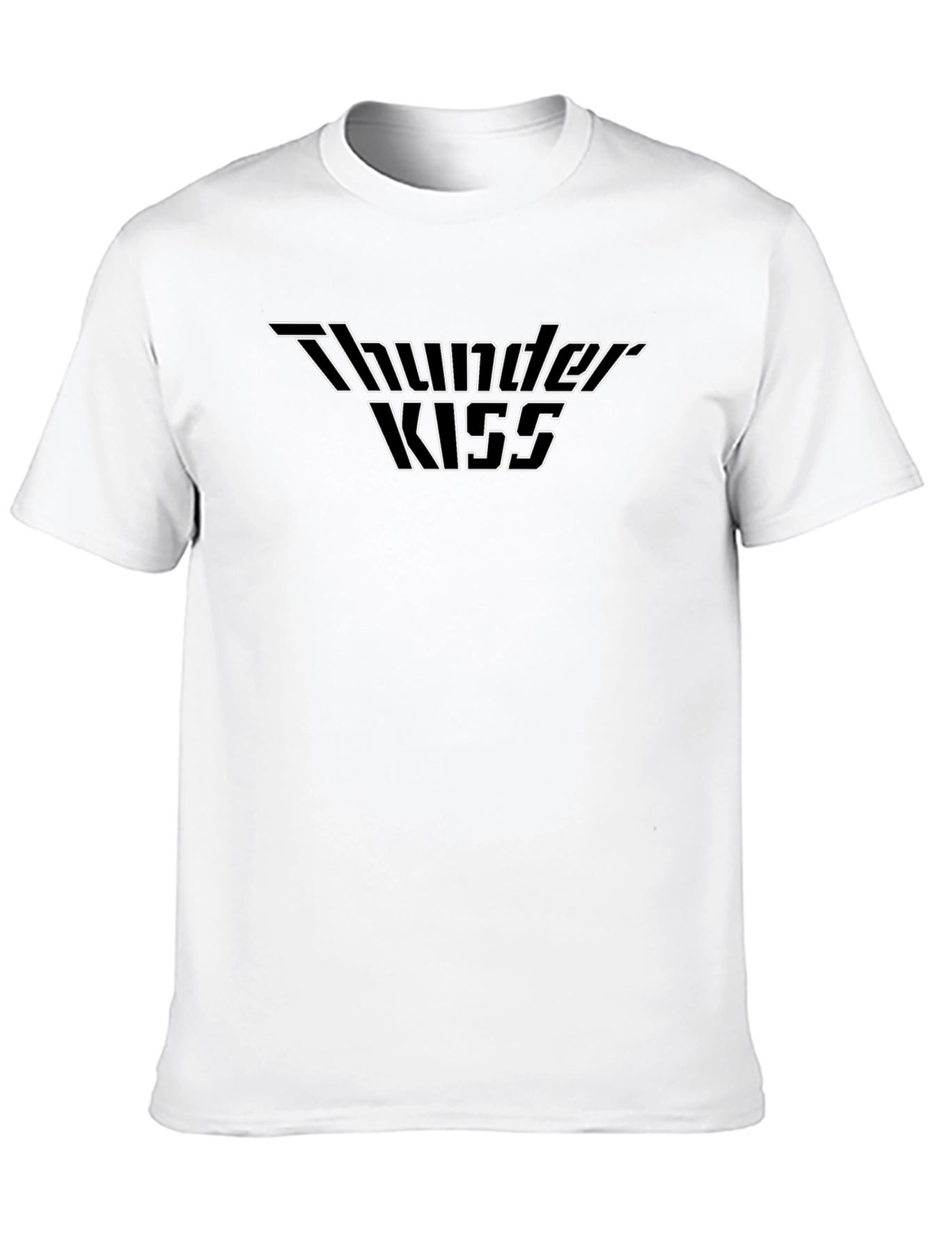 Thunder Kiss Graphic Tee - Black Cotton T-Shirt