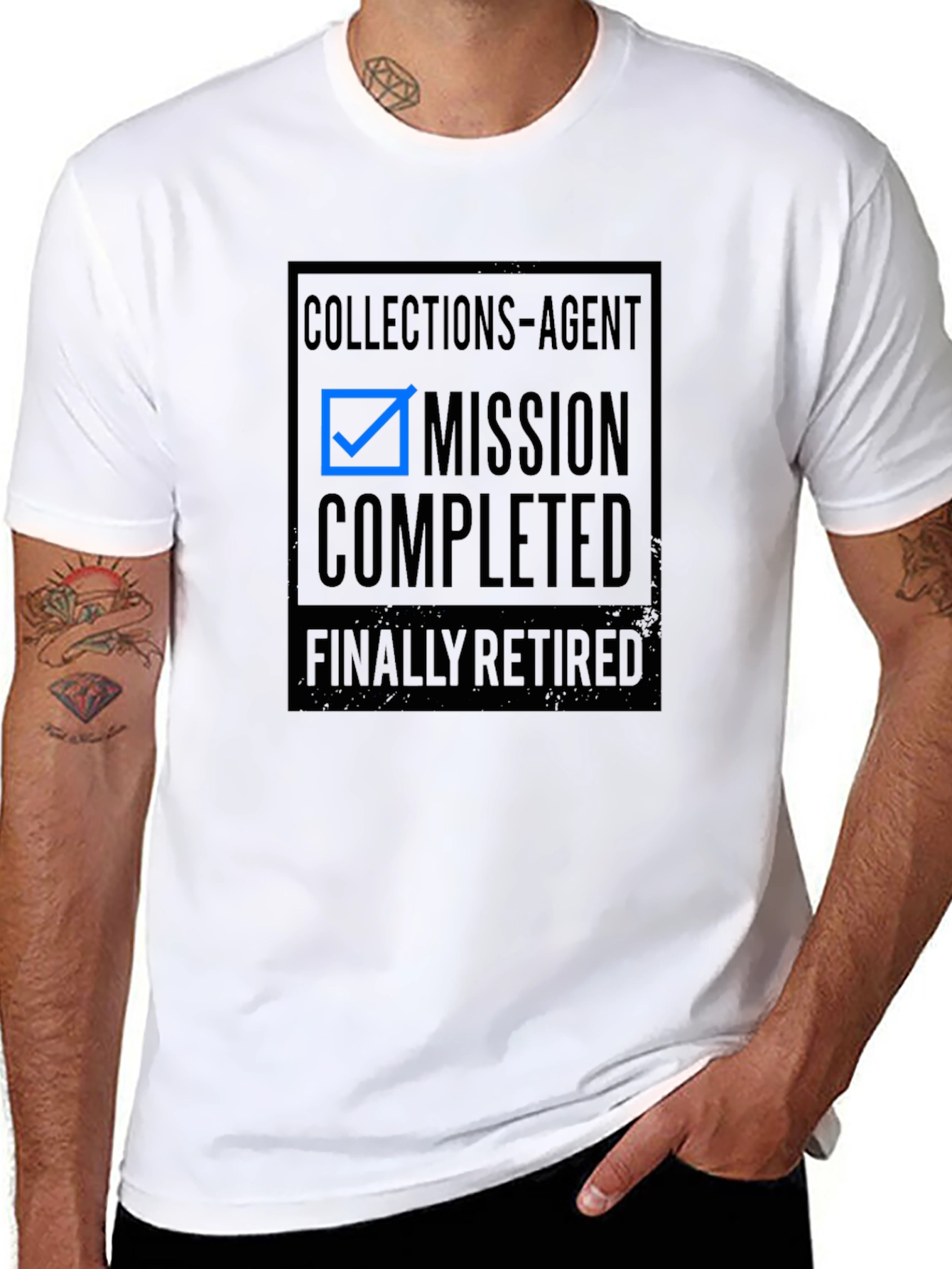 Collections Agent Mission Completed Retired T-Shirt