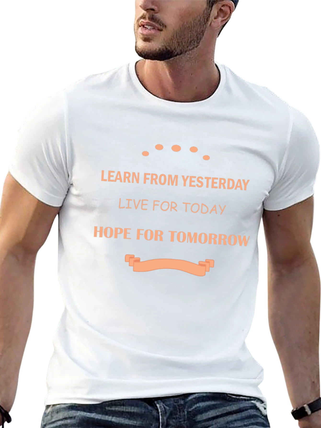 Inspirational Graphic Tee - Learn Live Hope