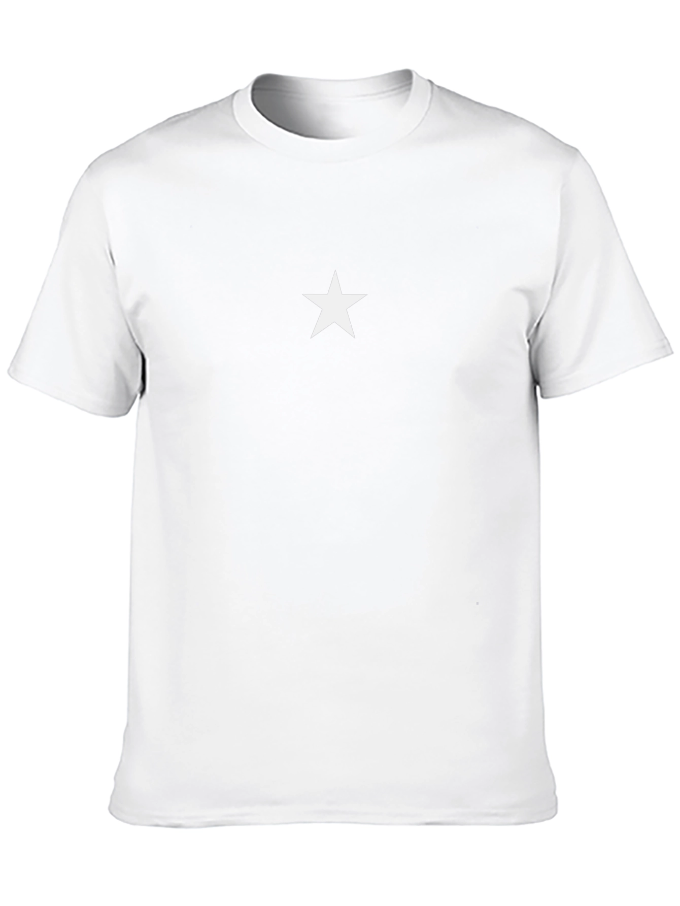 Minimalist Star Graphic Tee - Black