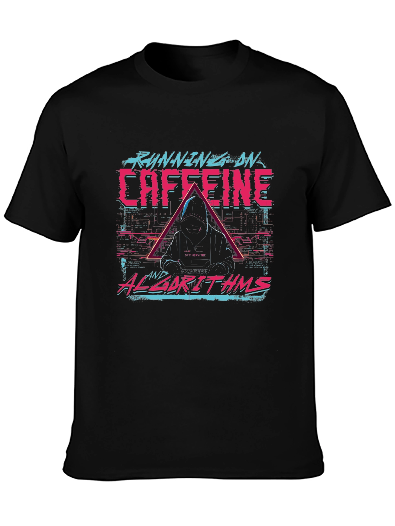 Running on Caffeine and Algorithms Graphic Tee