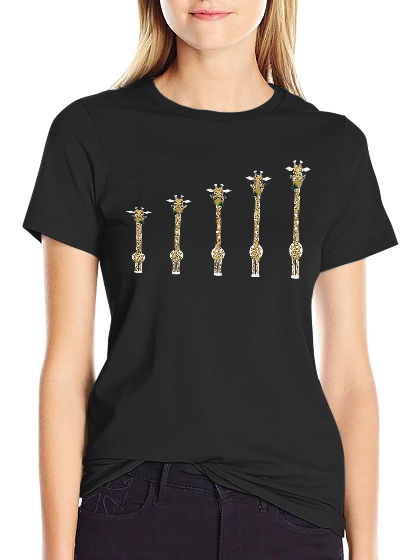 Giraffe Evolution T-Shirt - Unique Animal Lover Tee