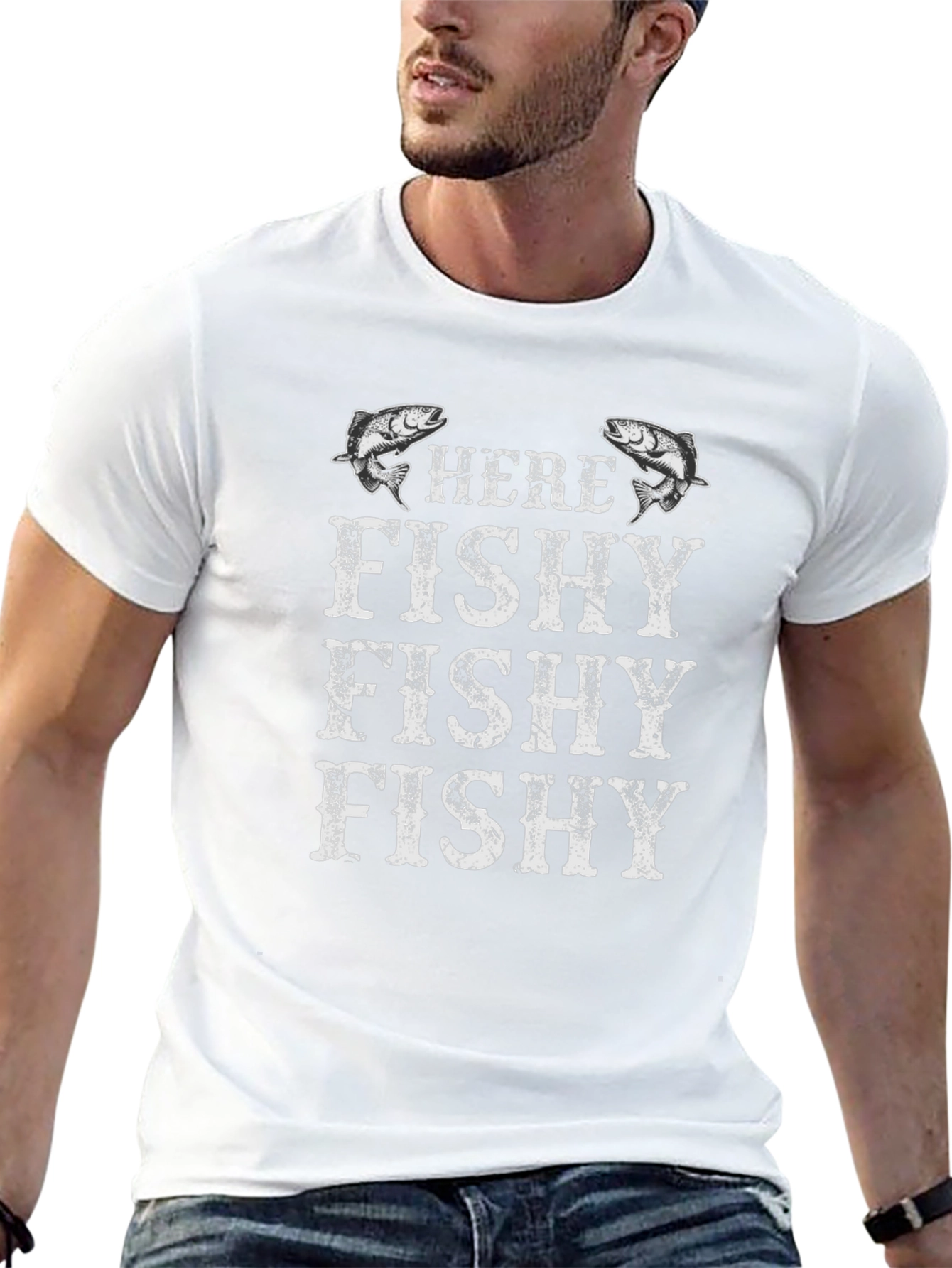Here Fishy Fishy Fishing T-Shirt