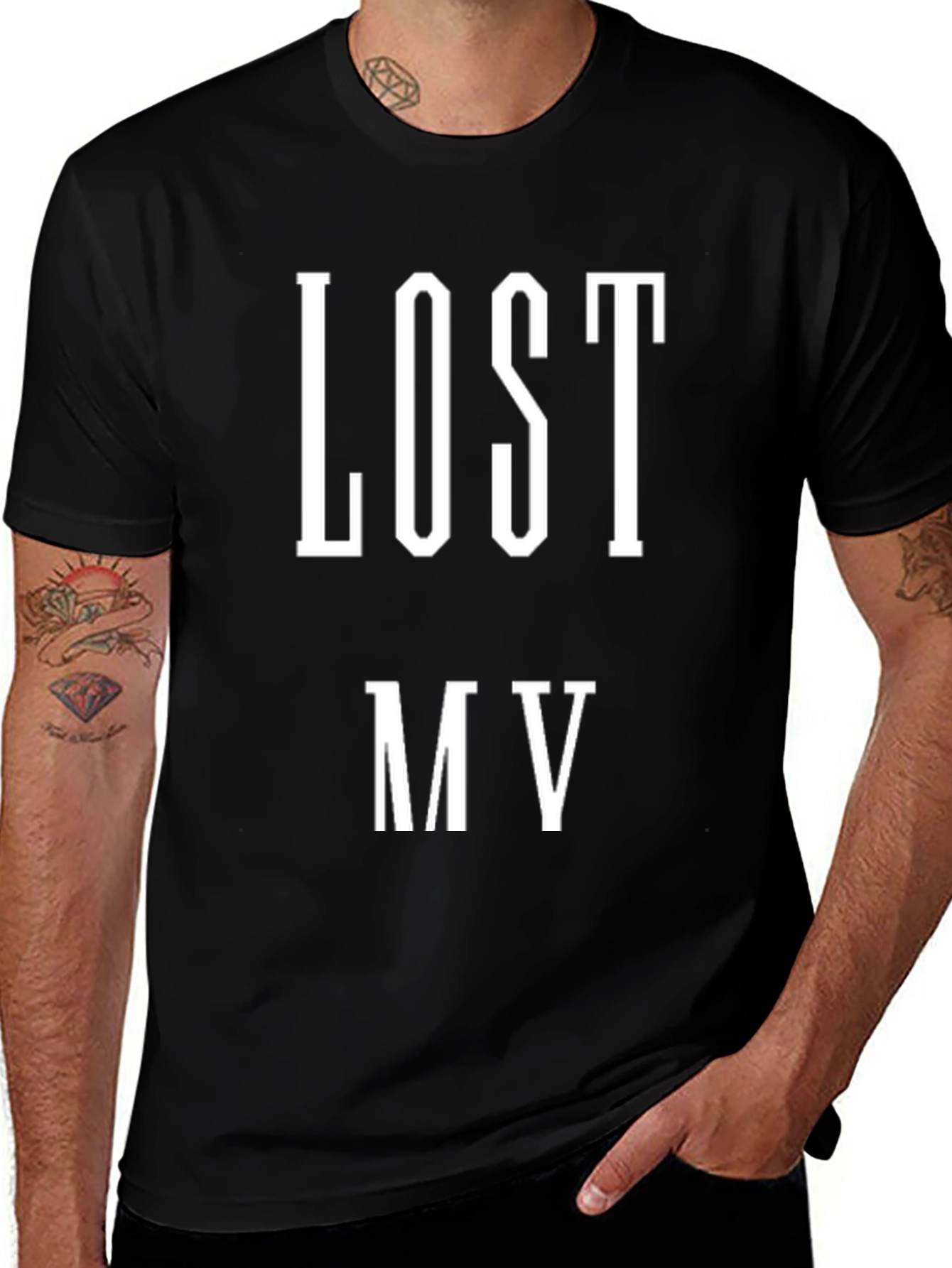 Lost MV Black Graphic Tee - Trendy Casual Wear