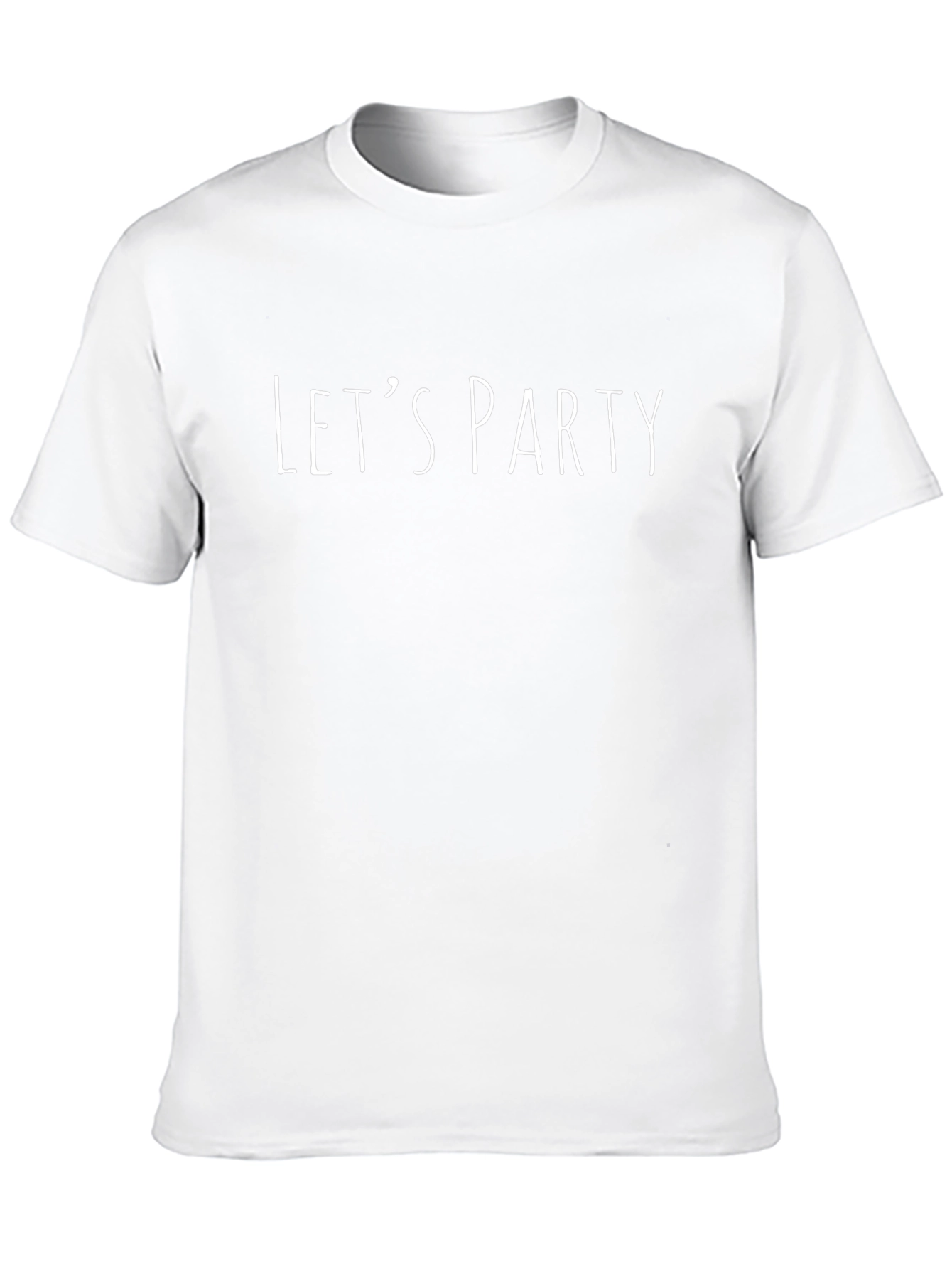 Lets Party Graphic Tee - Black Crew Neck T-Shirt