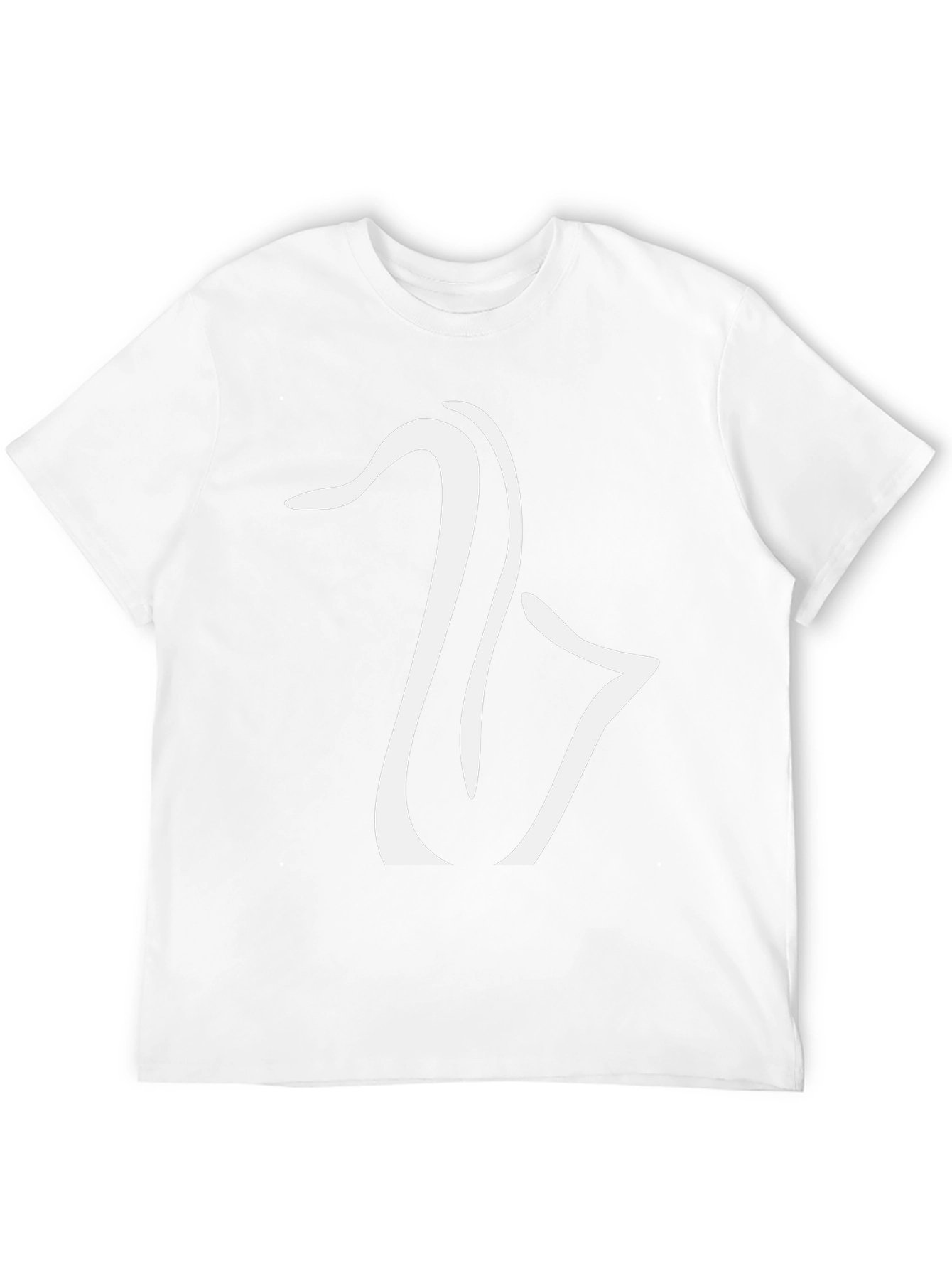 Saxophone Graphic Tee - Black Cotton Casual Shirt