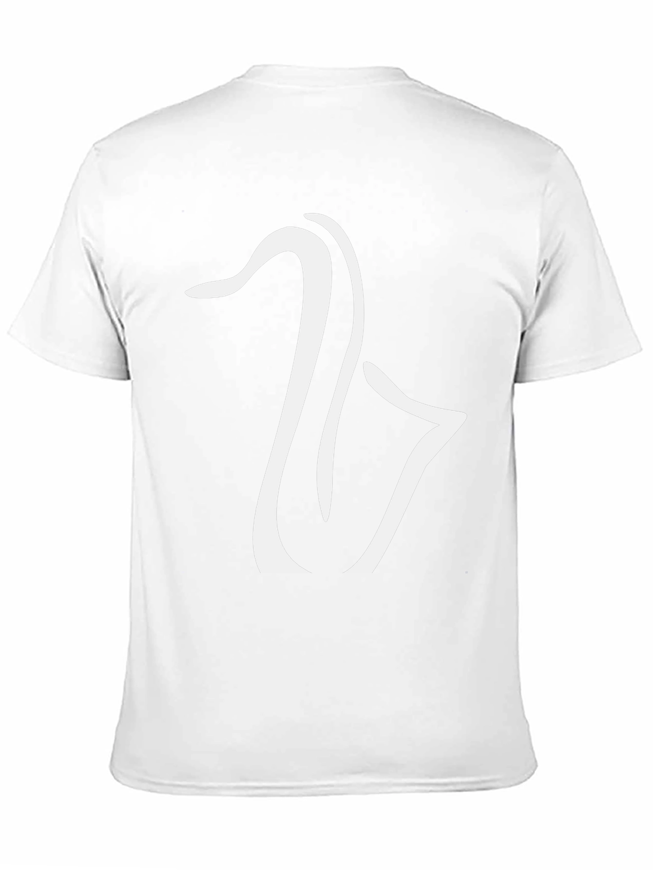 Saxophone Graphic Tee - Black Cotton Casual Shirt