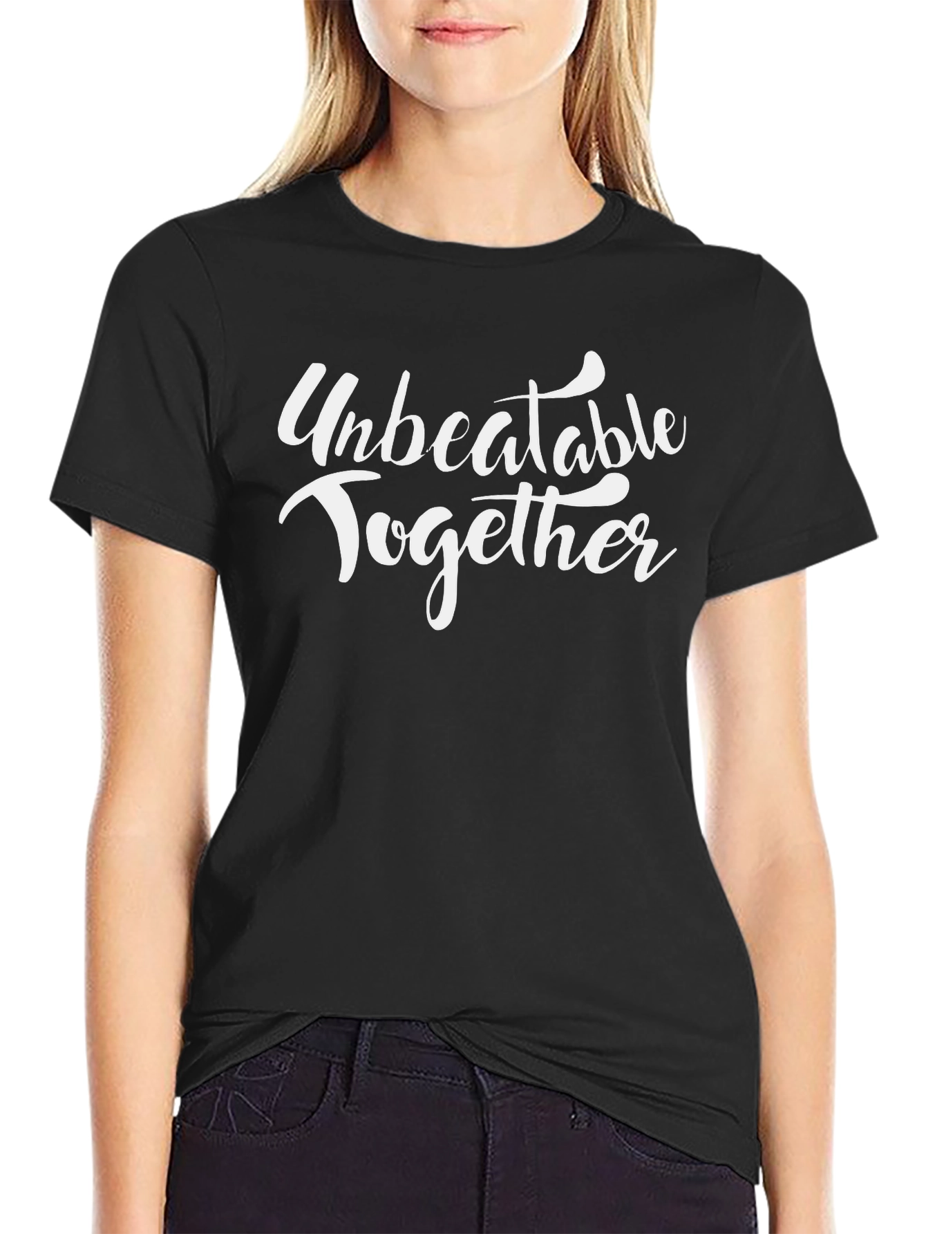 Unbeatable Together Black Graphic Tee