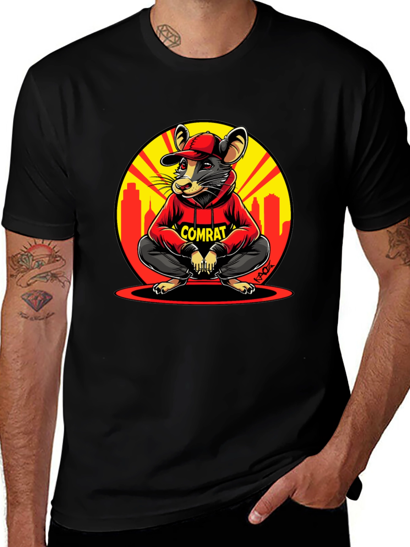 Comrat Rat T-Shirt - Urban Style