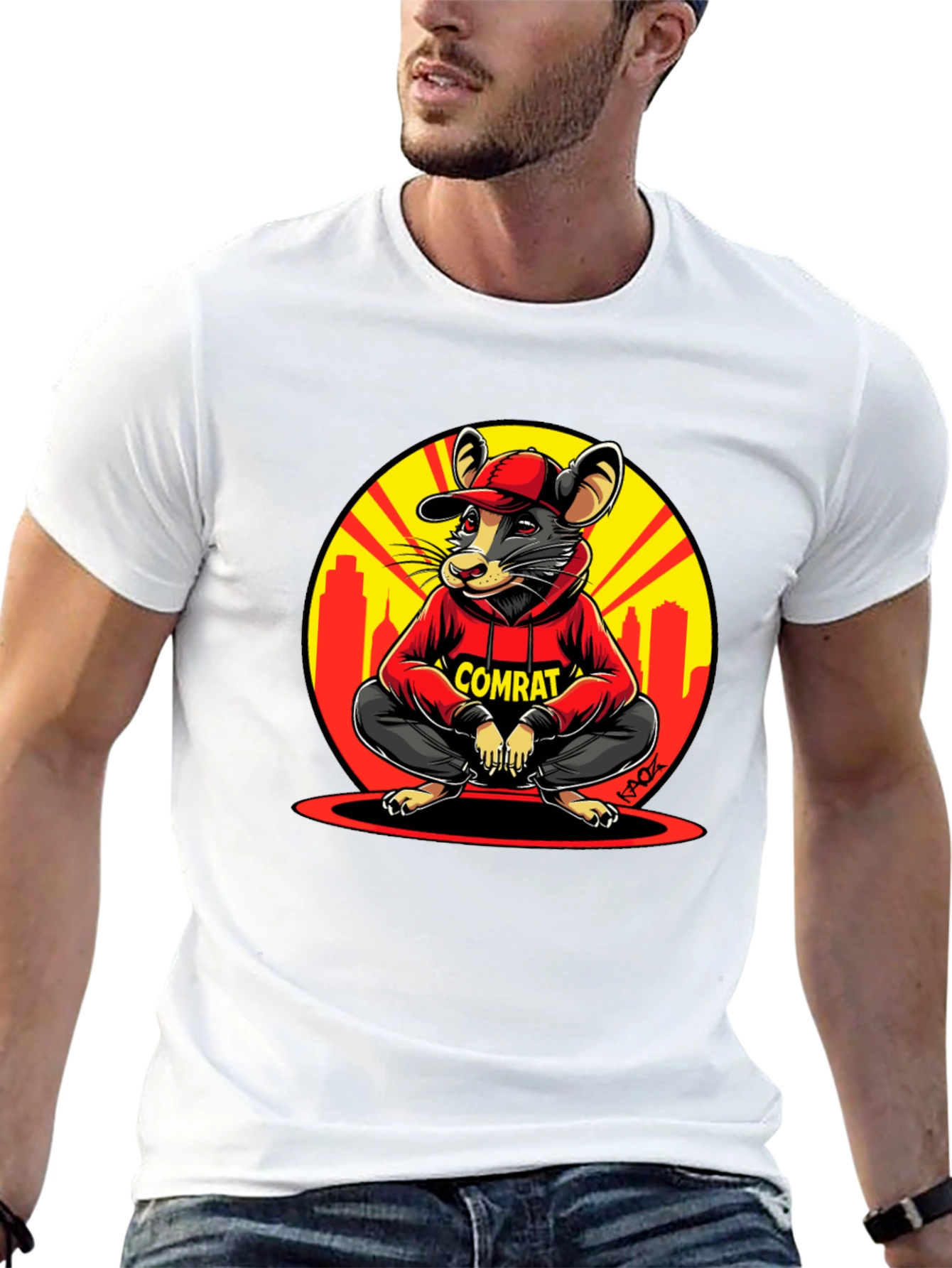 Comrat Rat T-Shirt - Urban Style