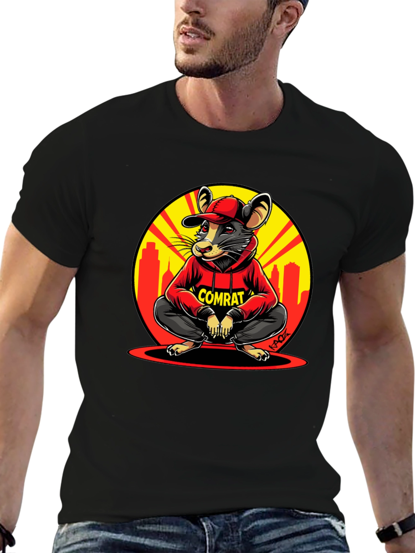 Comrat Rat T-Shirt - Urban Style