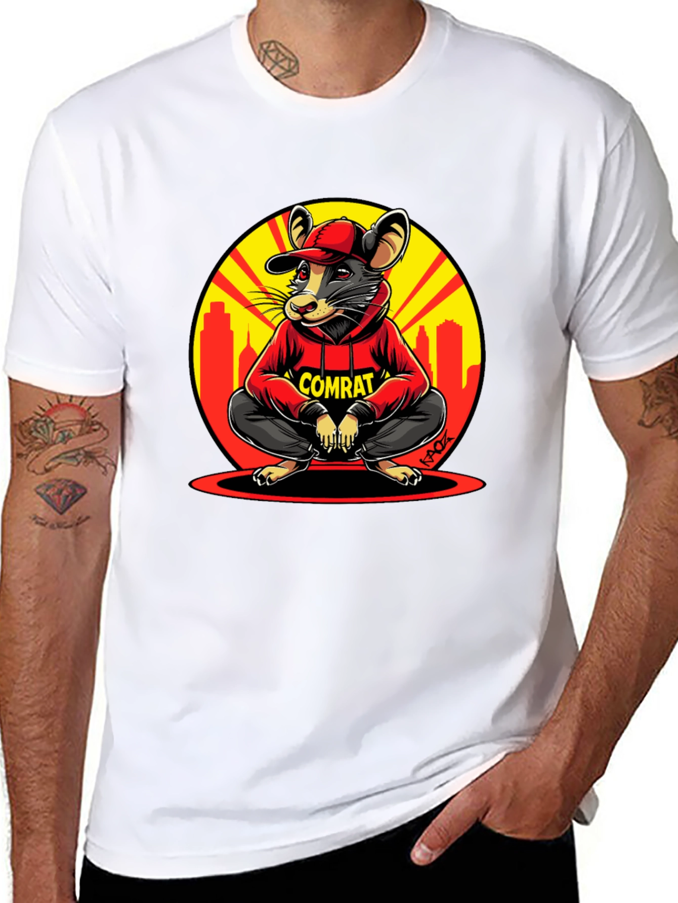 Comrat Rat T-Shirt - Urban Style