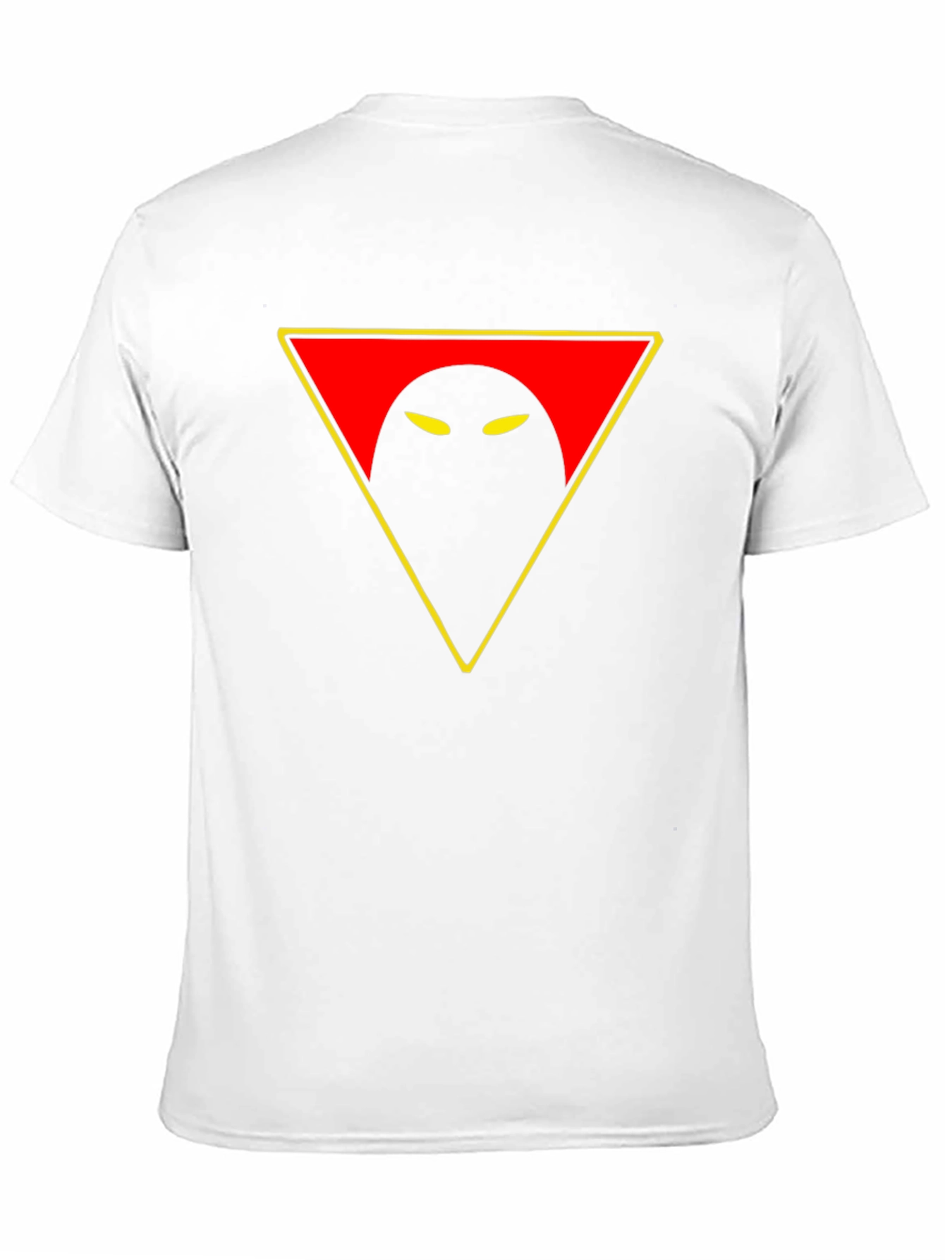Mysterious Eye Triangle Graphic Tee - Black Cotton Shirt