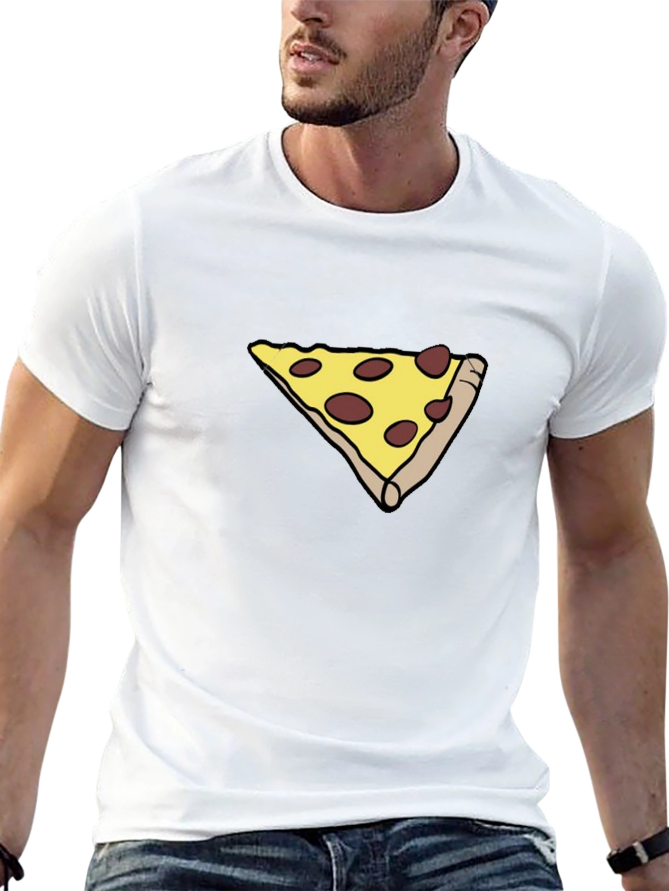 Pizza Slice Graphic Tee - Casual Comfort