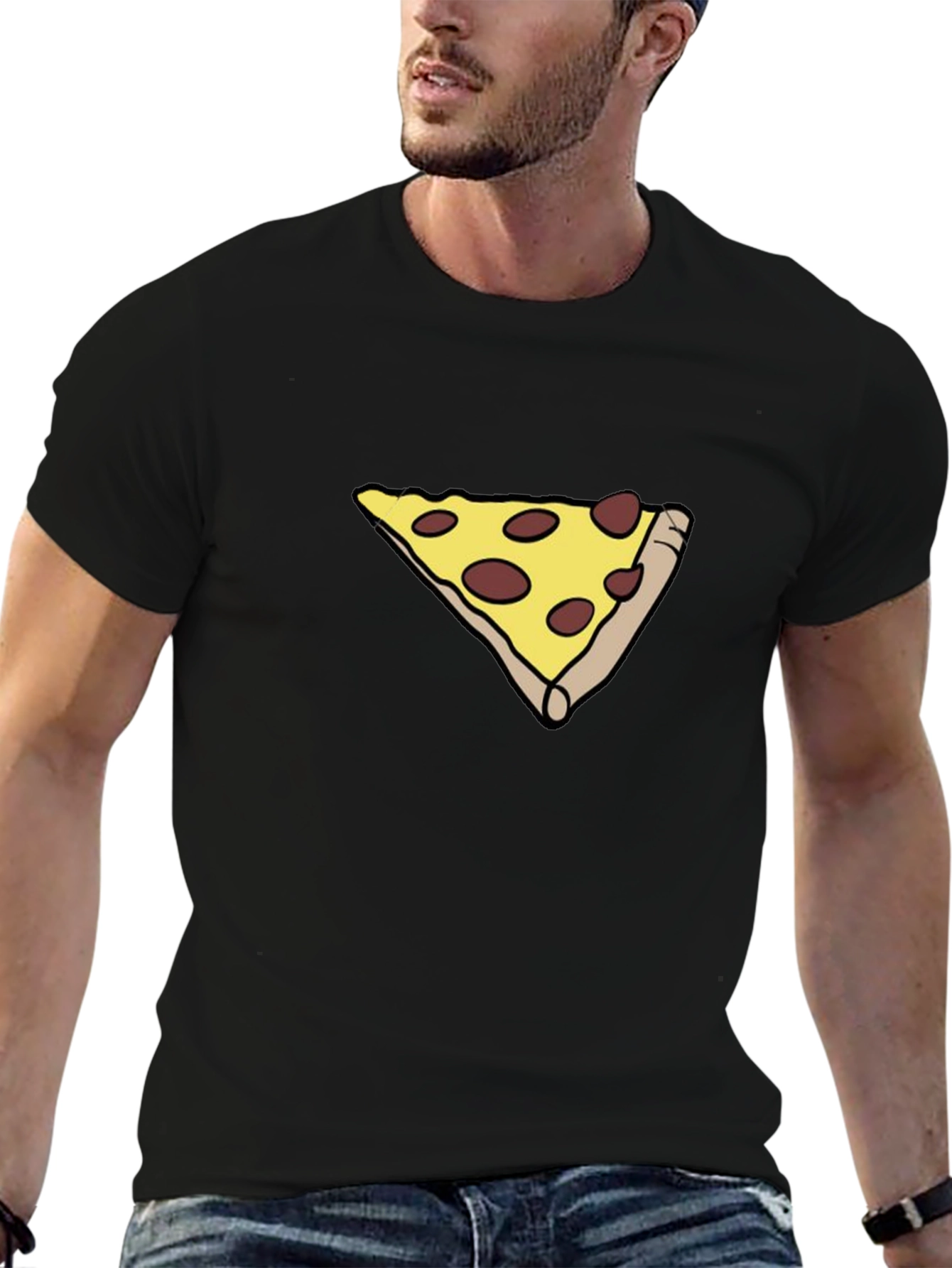 Pizza Slice Graphic Tee - Casual Comfort