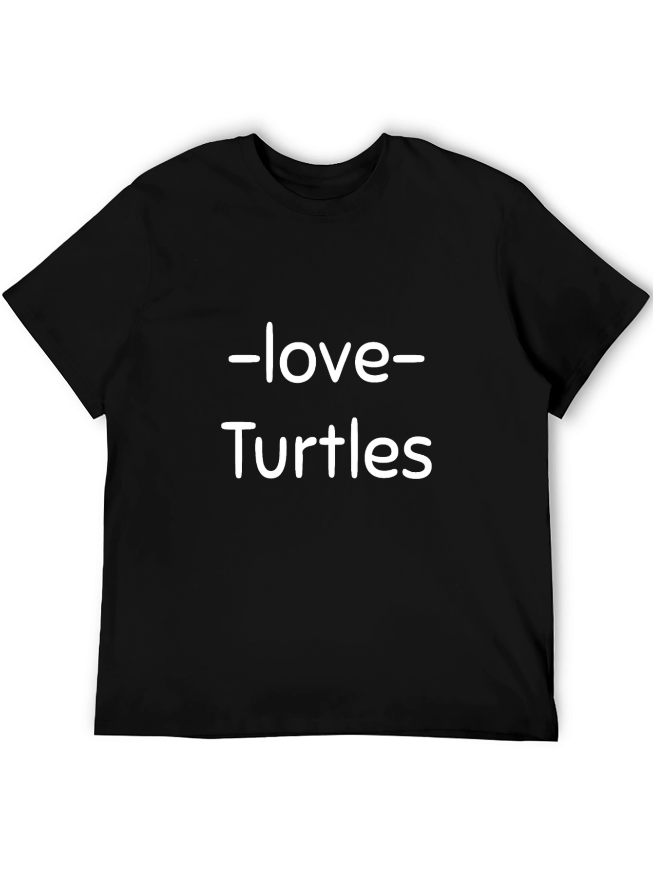 Love Turtles Black T-Shirt