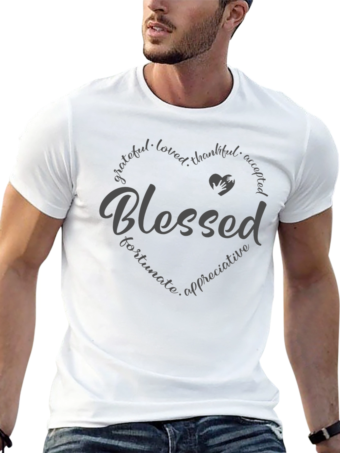 Blessed Heart Graphic Tee - Stylish Unisex Shirt