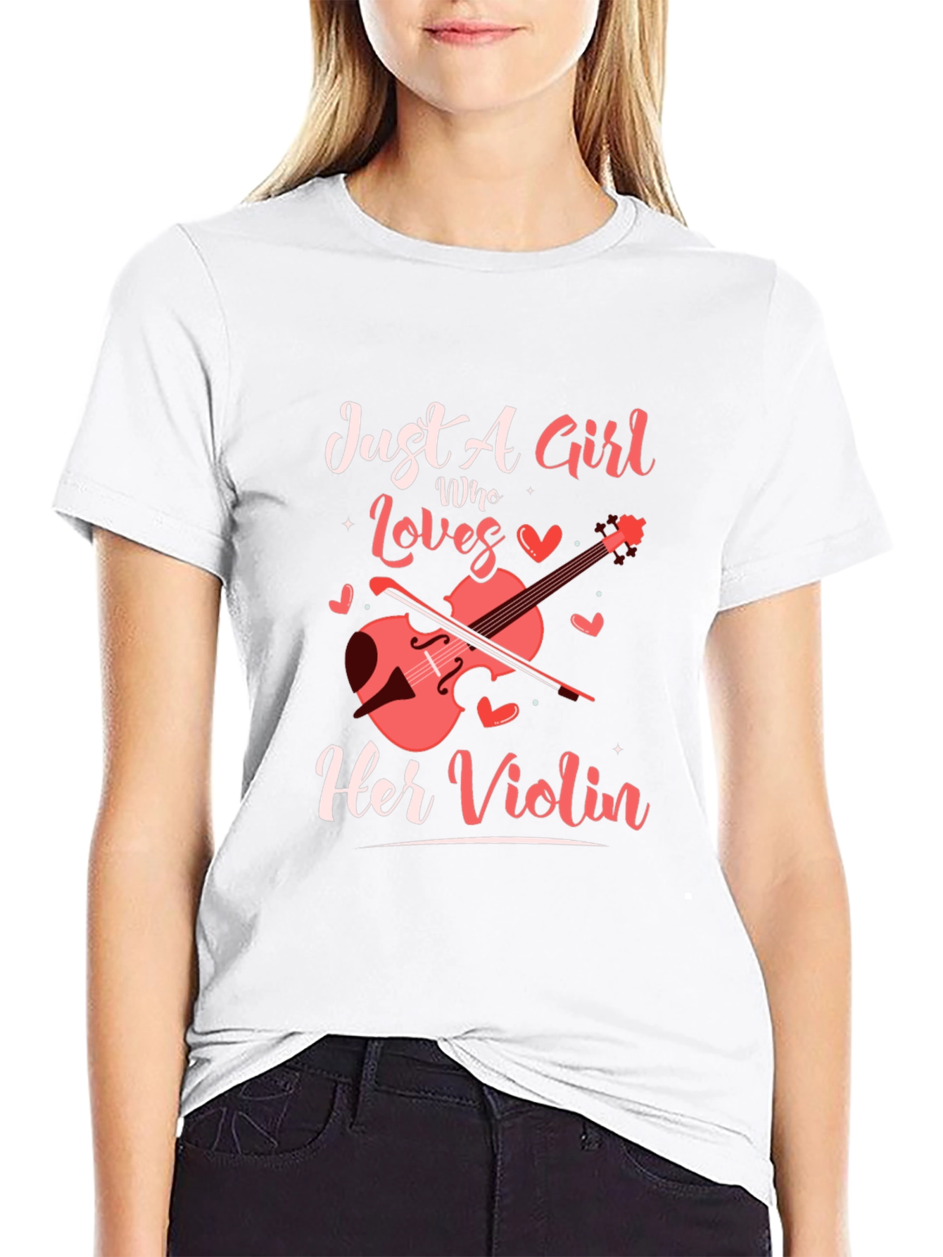 Just A Girl Who Loves Her Violin T-Shirt