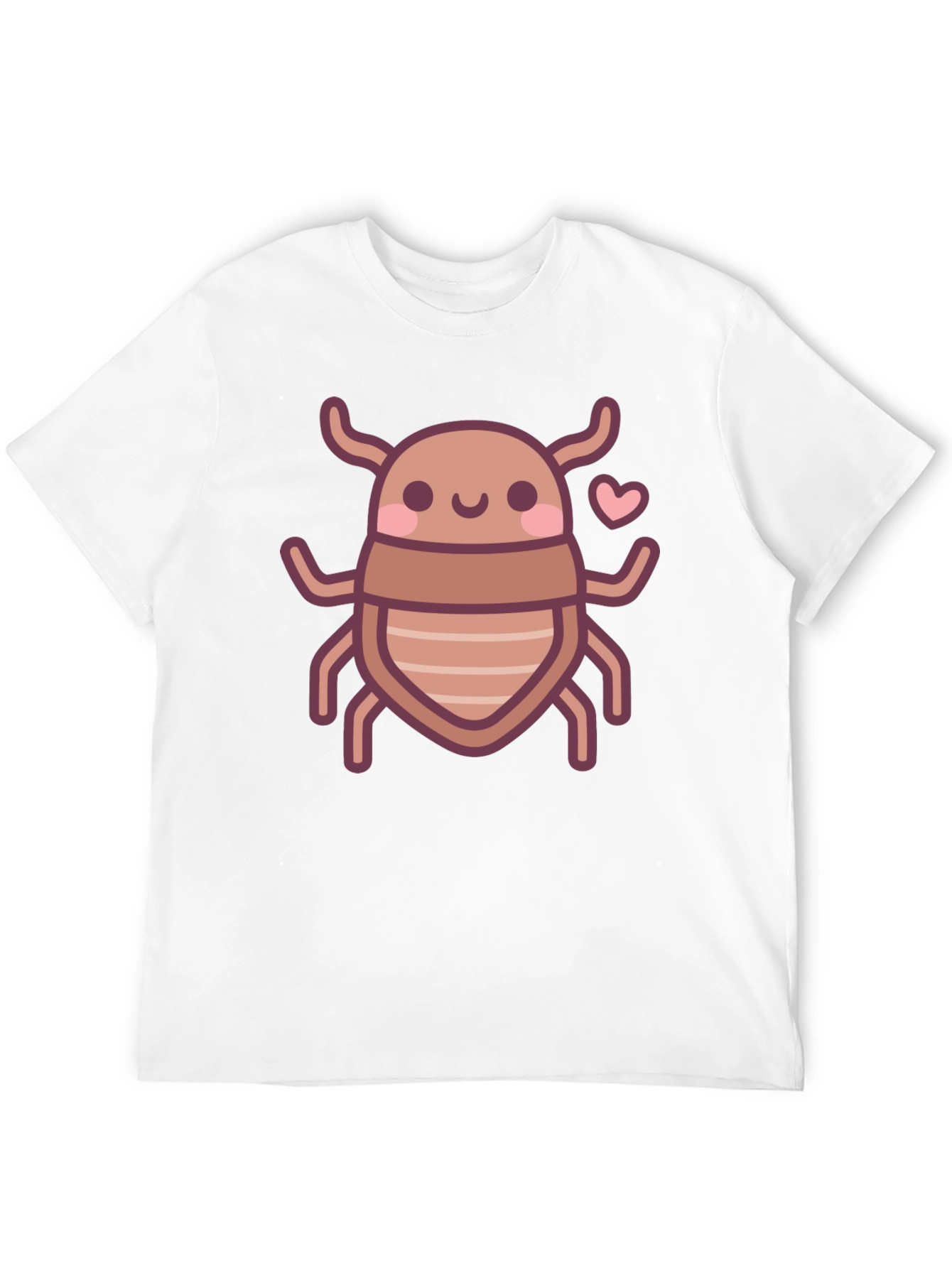 Cute Bug Graphic Tee - Black Cotton T-Shirt