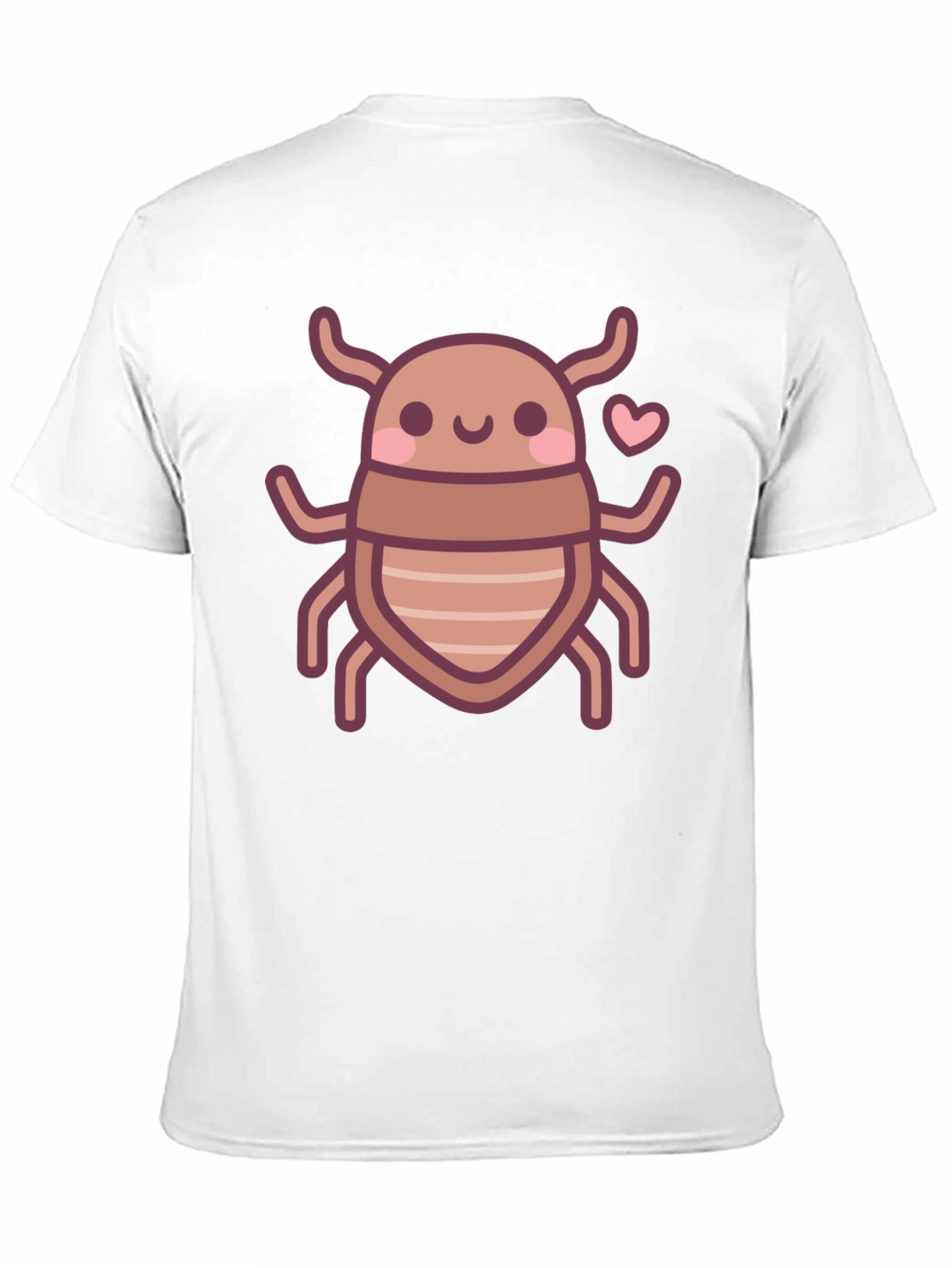 Cute Bug Graphic Tee - Black Cotton T-Shirt