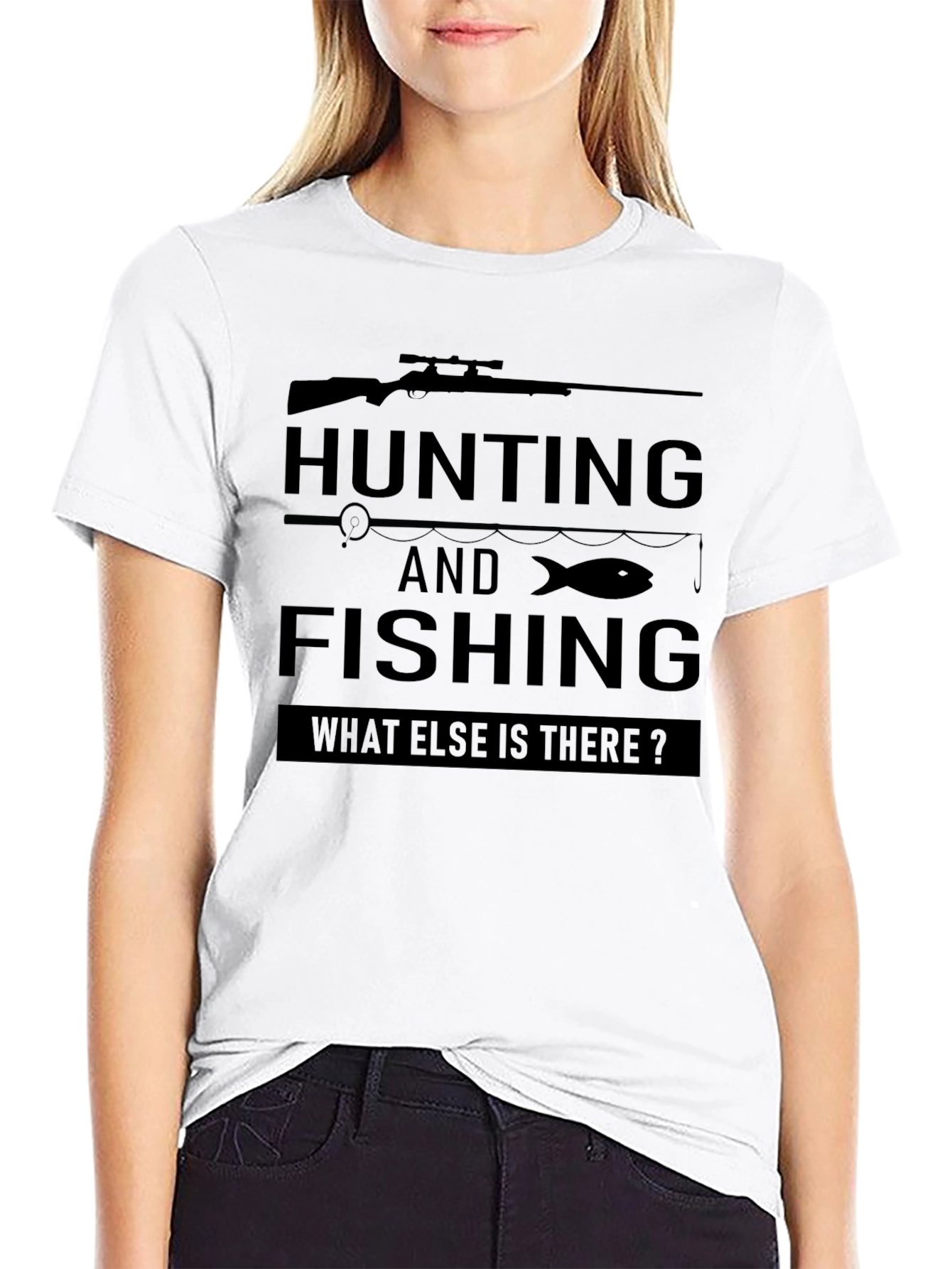 Hunting and Fishing Graphic T-Shirt