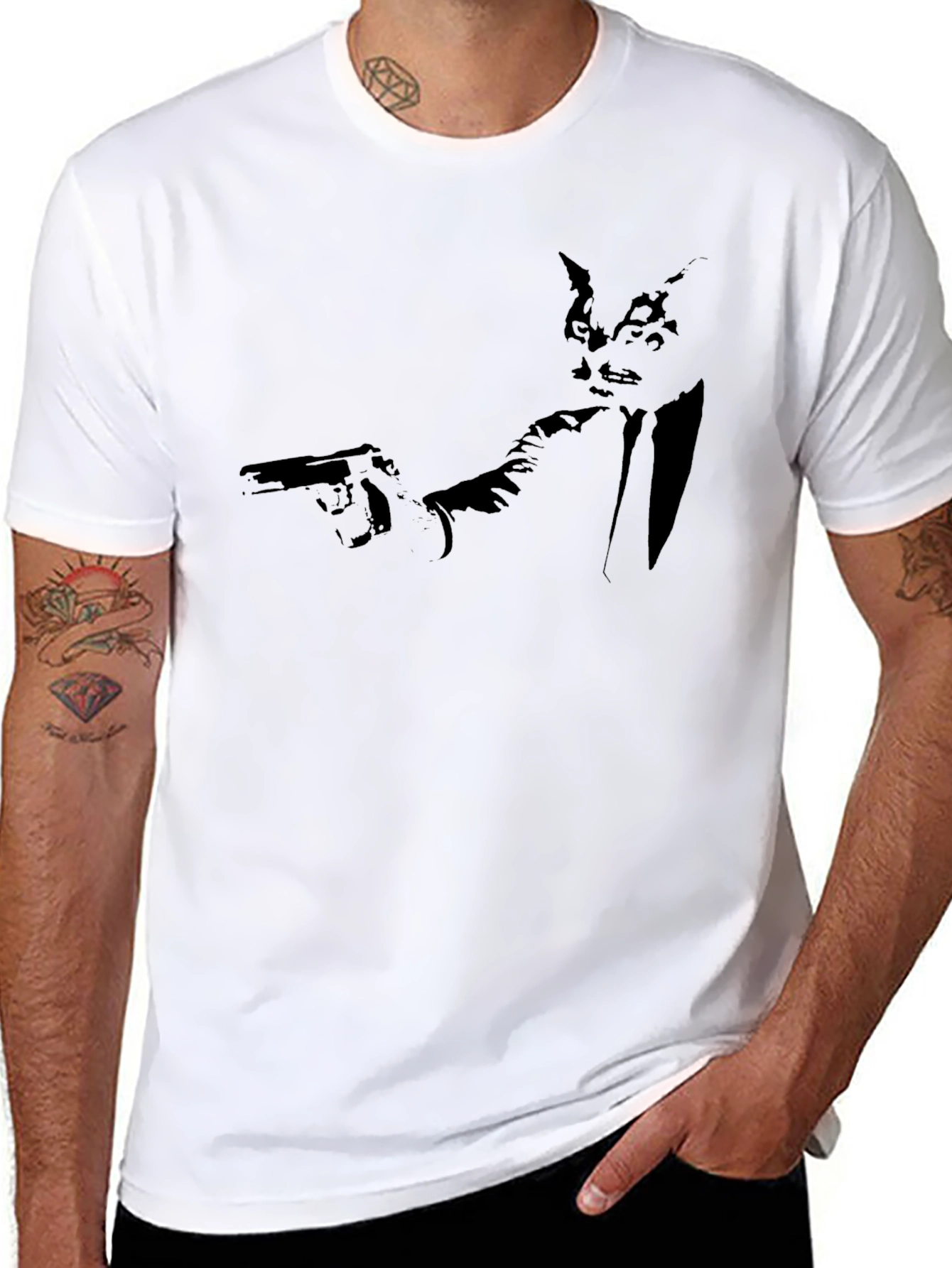 Pulp Fiction Inspired Graphic Tee - Black