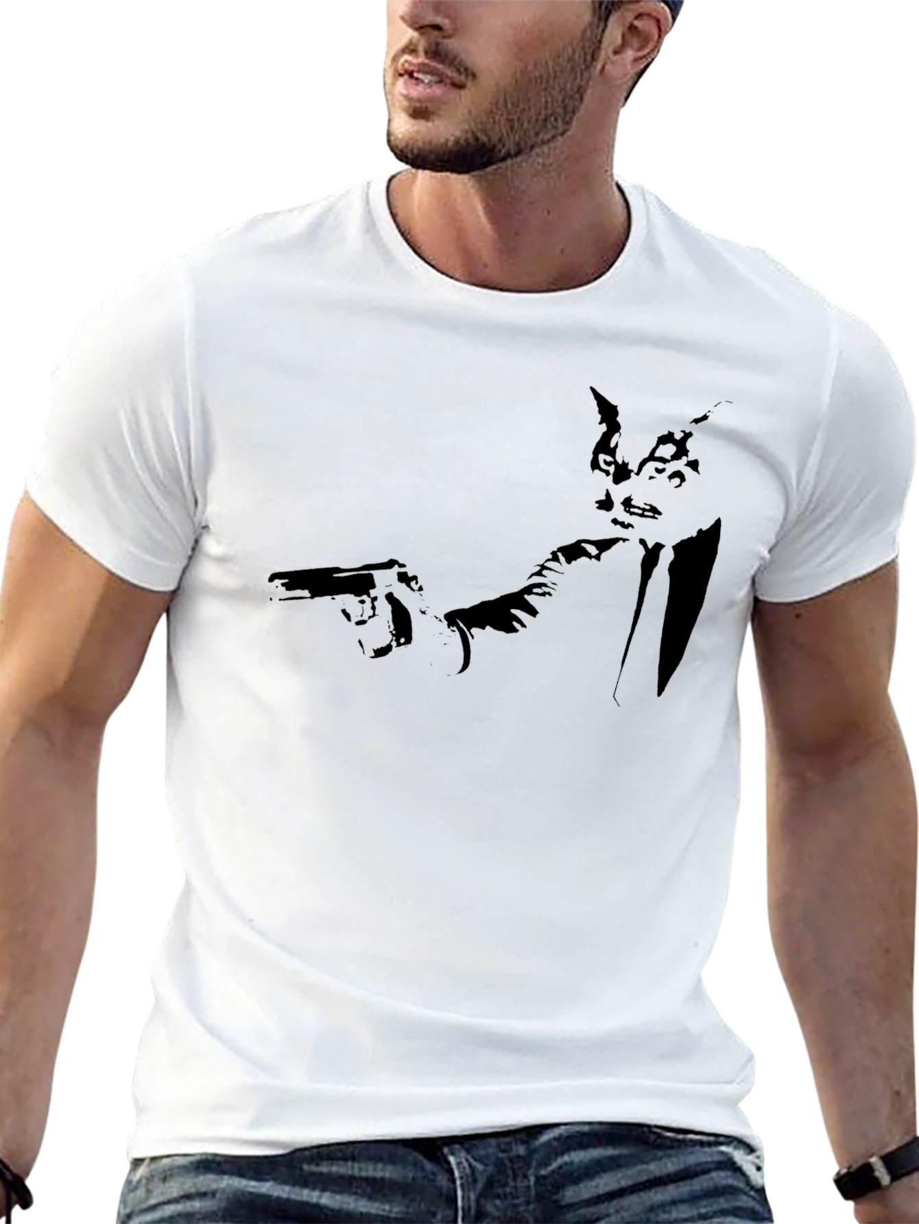 Pulp Fiction Inspired Graphic Tee - Black