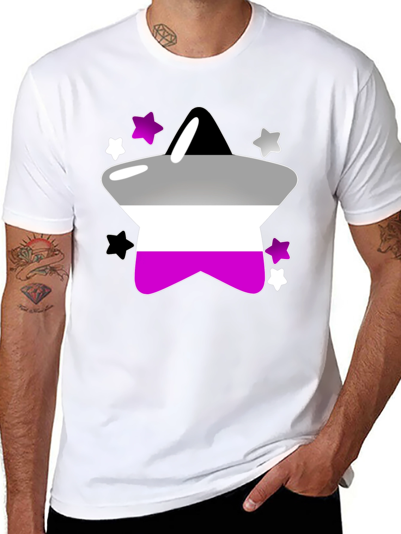Asexual Pride Star T-Shirt