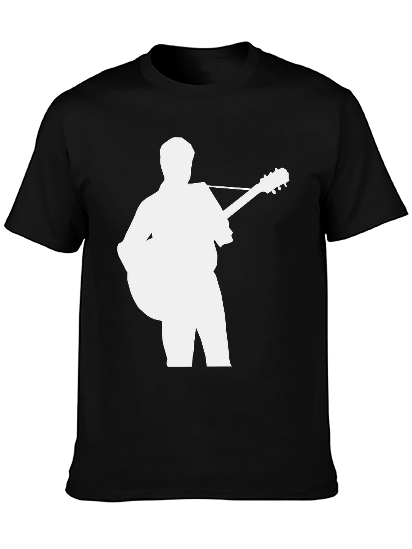 Guitar Player Graphic Tee - Black