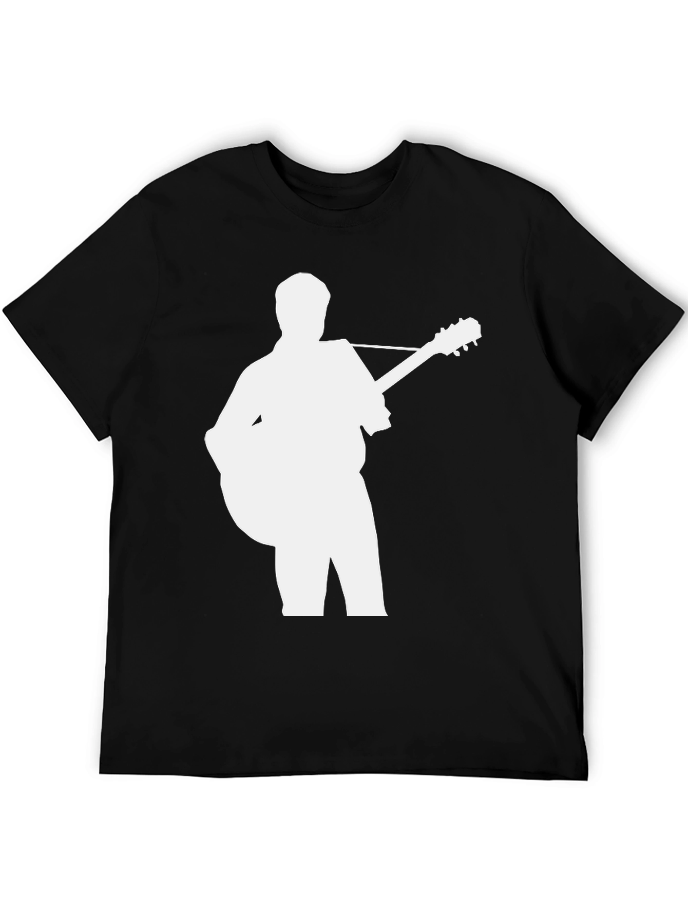 Guitar Player Graphic Tee - Black