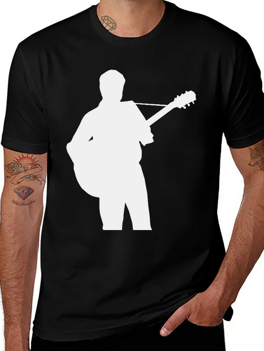 Guitar Player Graphic Tee - Black