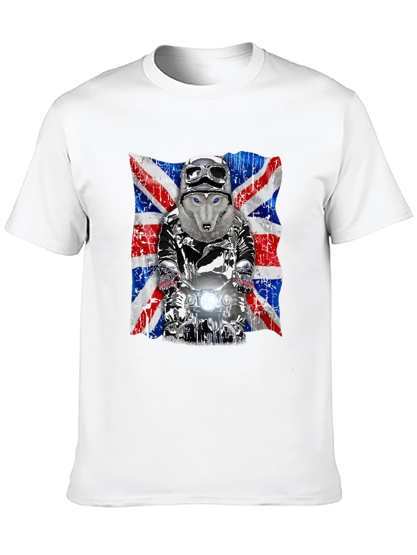 Wolf Rider Union Jack Graphic T-Shirt