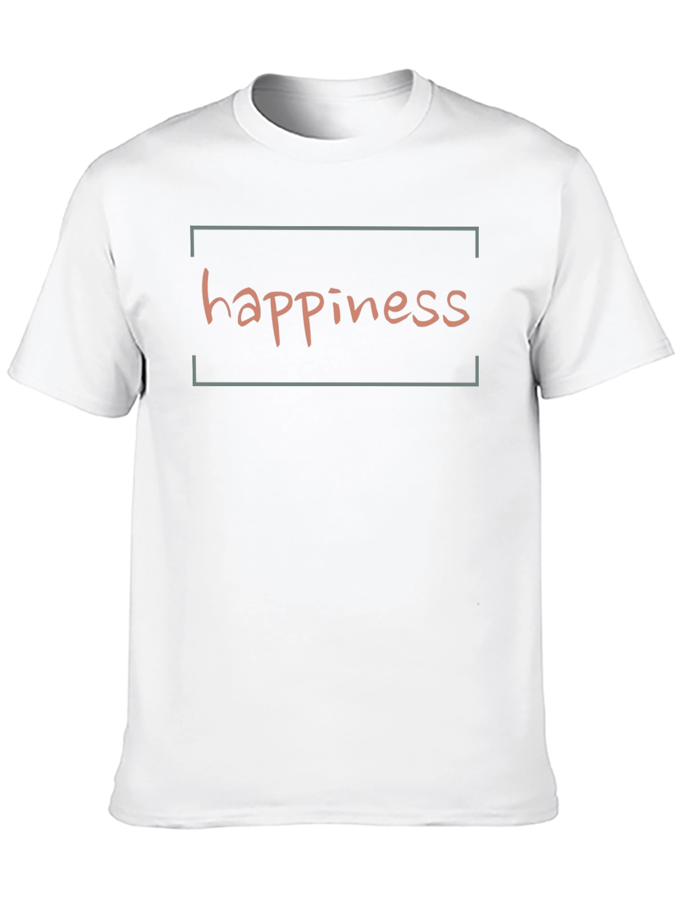 Happiness Graphic Tee - Black Casual Comfort
