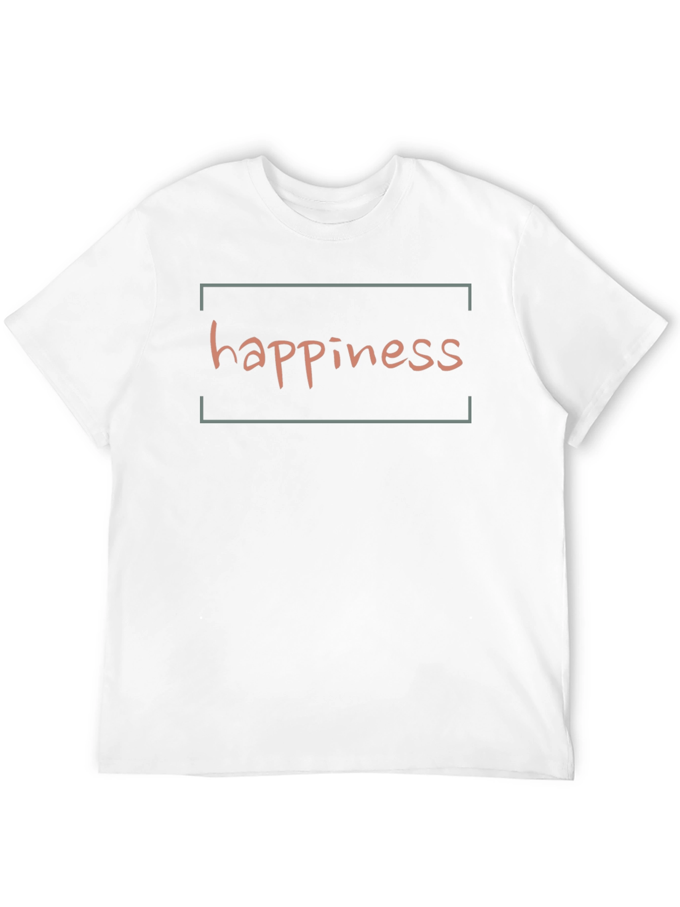 Happiness Graphic Tee - Black Casual Comfort