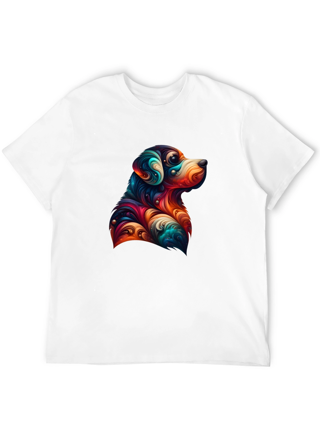 Dog Art Graphic Tee - Black Unisex T-Shirt