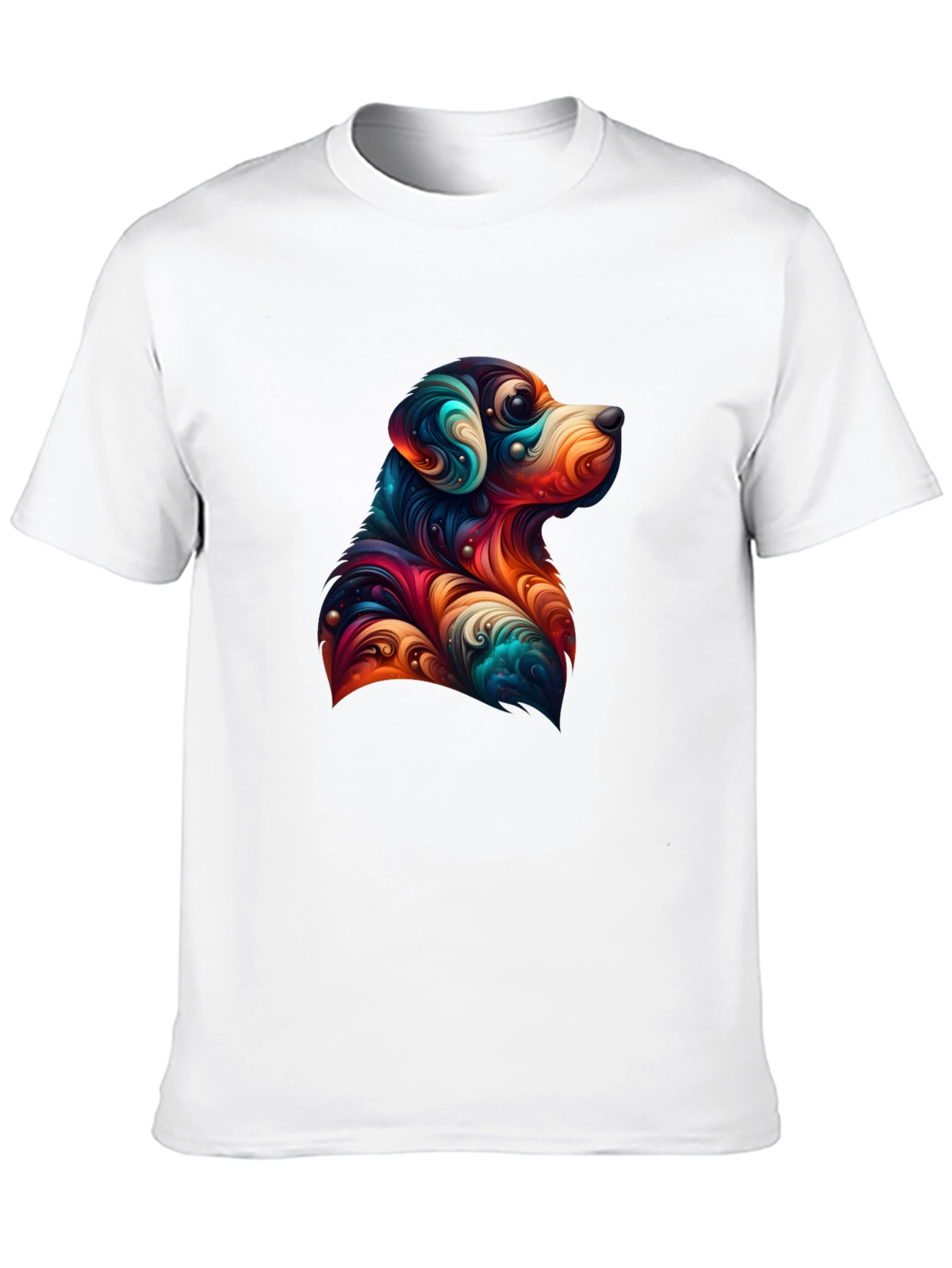Dog Art Graphic Tee - Black Unisex T-Shirt