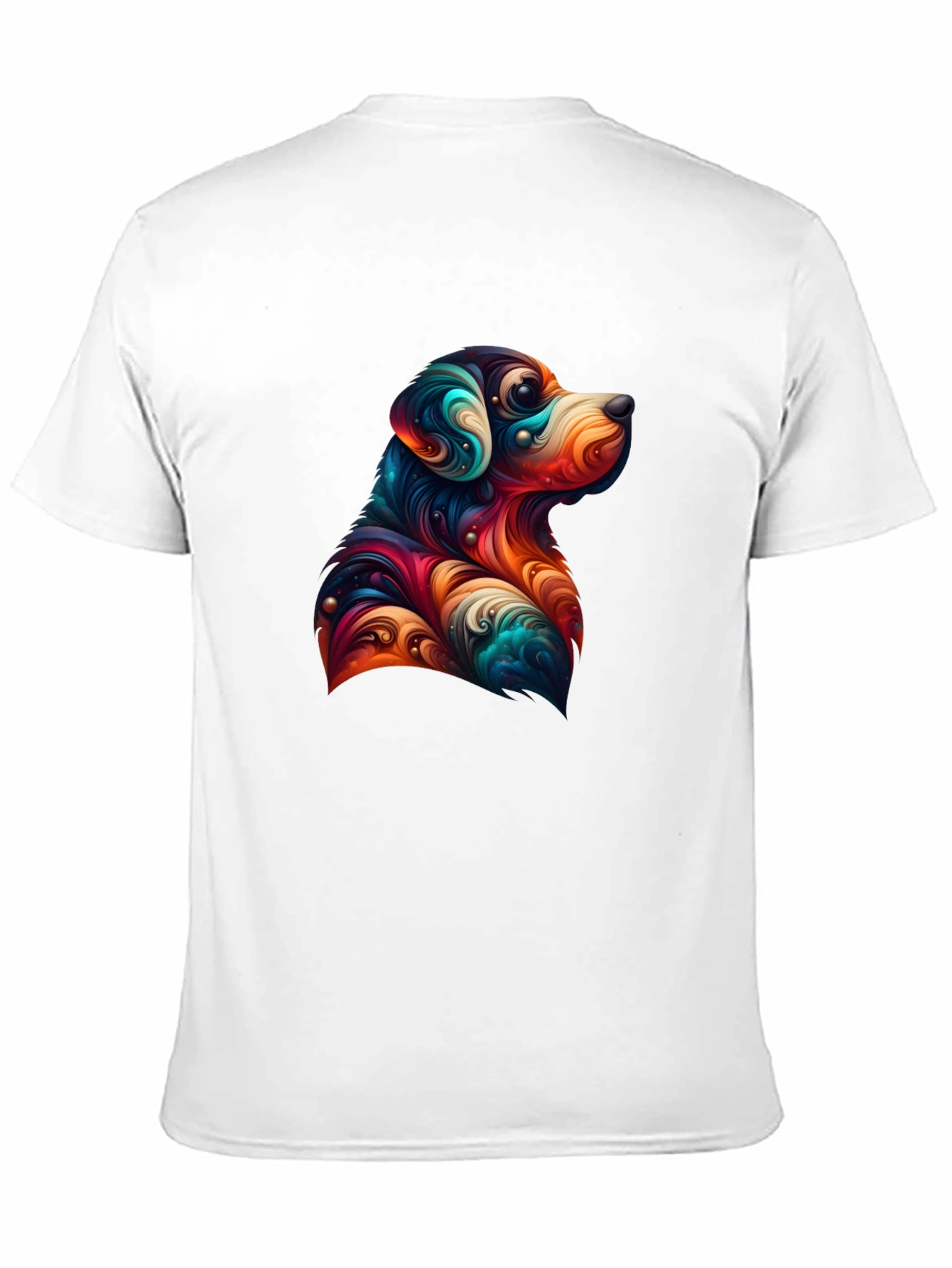 Dog Art Graphic Tee - Black Unisex T-Shirt