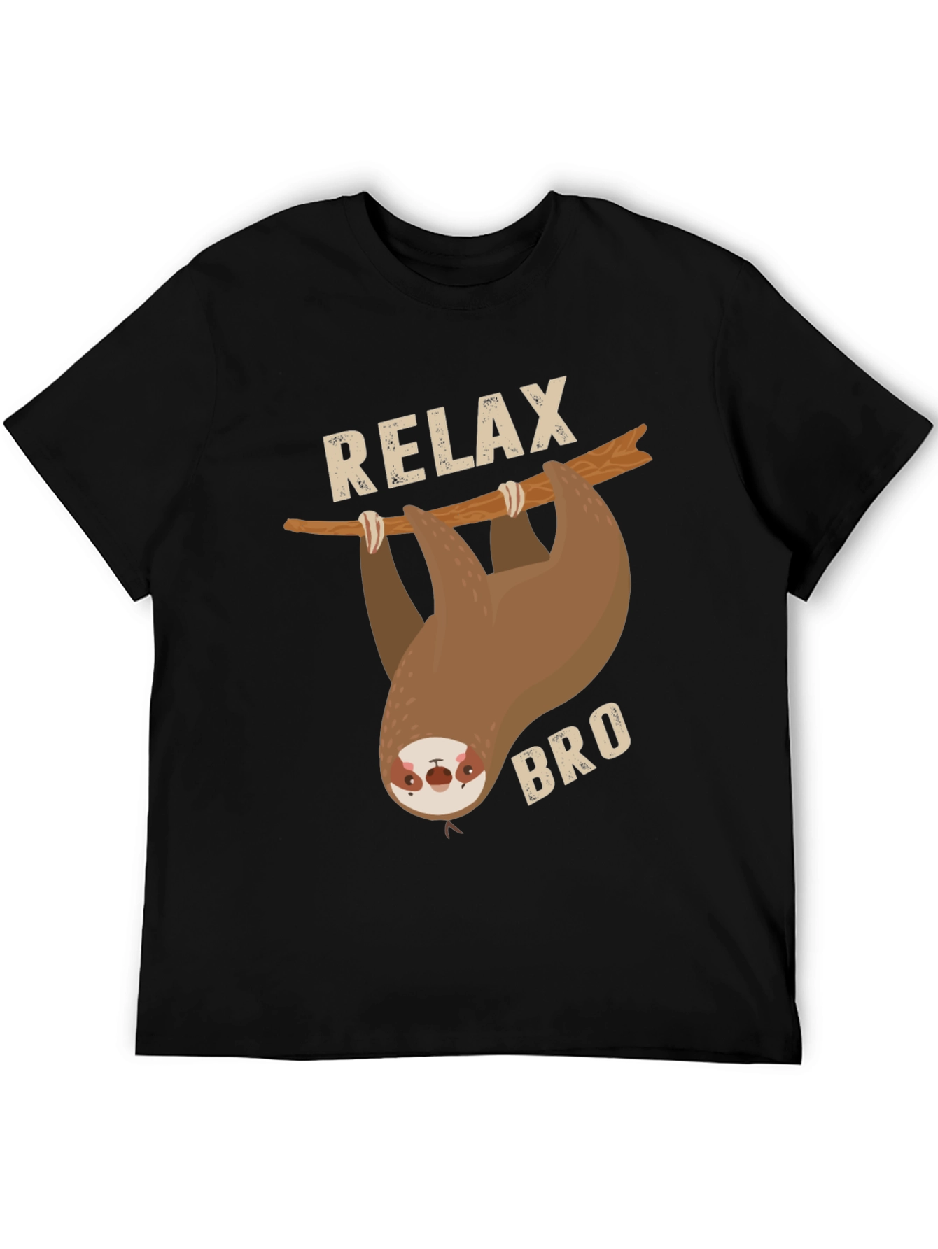 Relax Bro Sloth Graphic T-Shirt