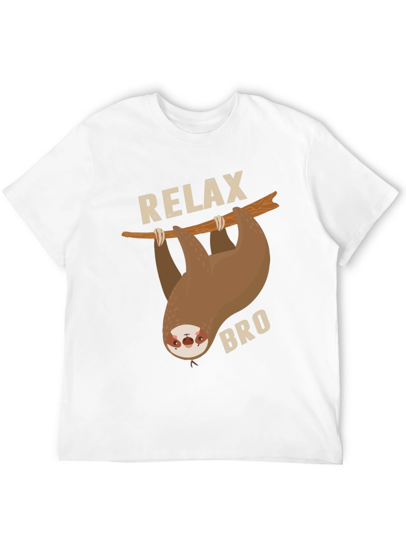 Relax Bro Sloth Graphic T-Shirt