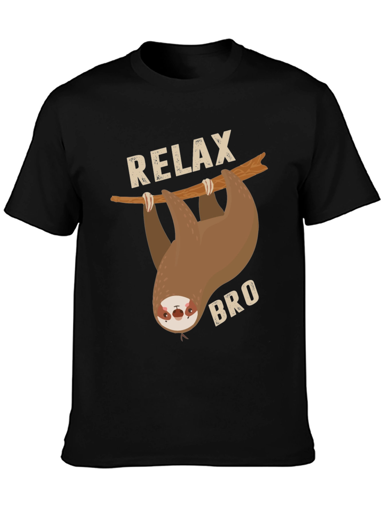 Relax Bro Sloth Graphic T-Shirt