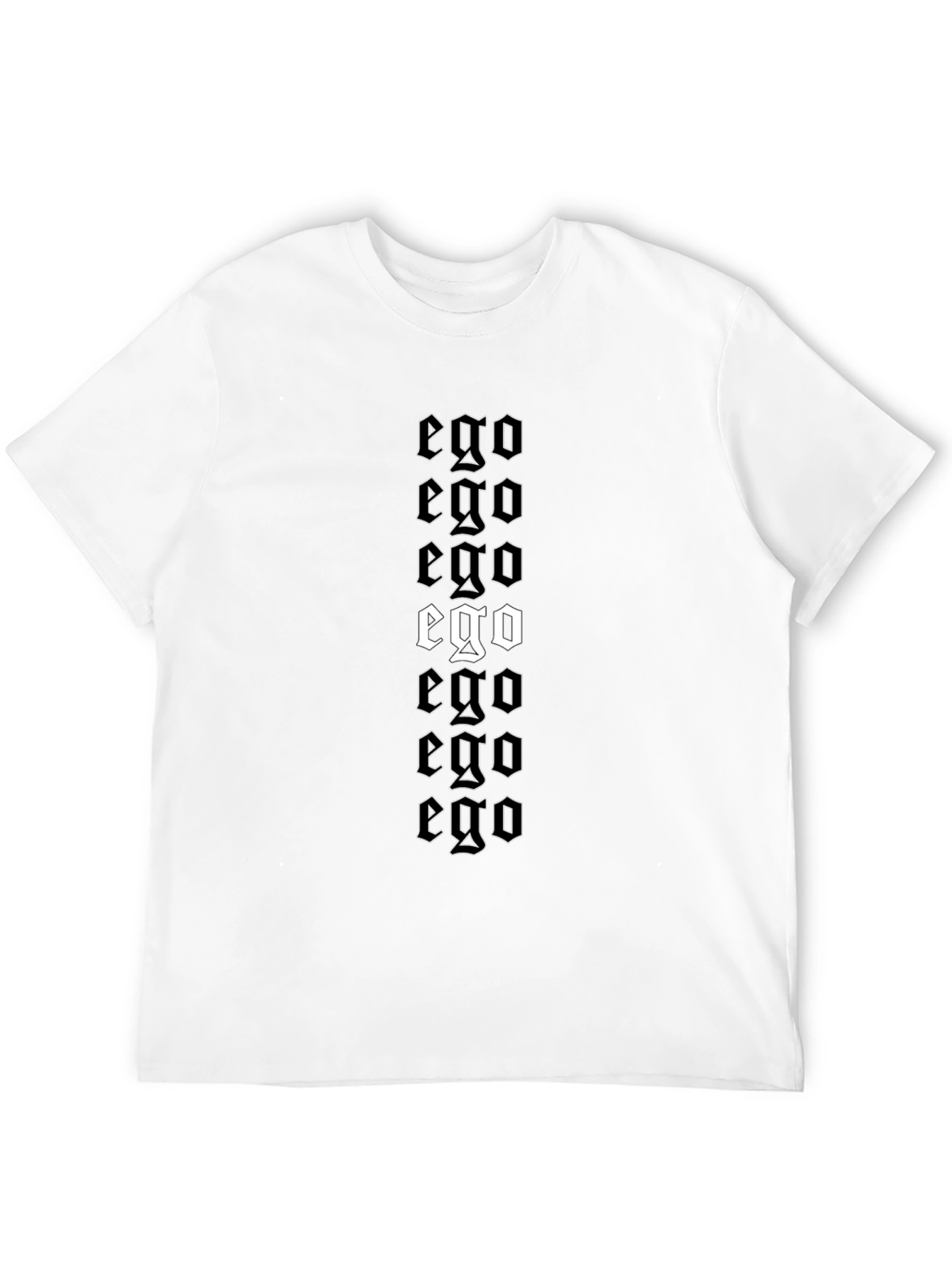 Ego Graphic Print Black T-Shirt