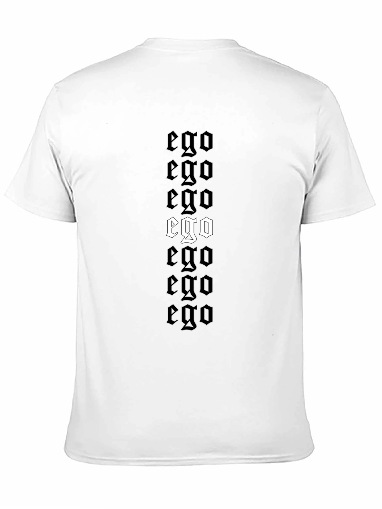 Ego Graphic Print Black T-Shirt