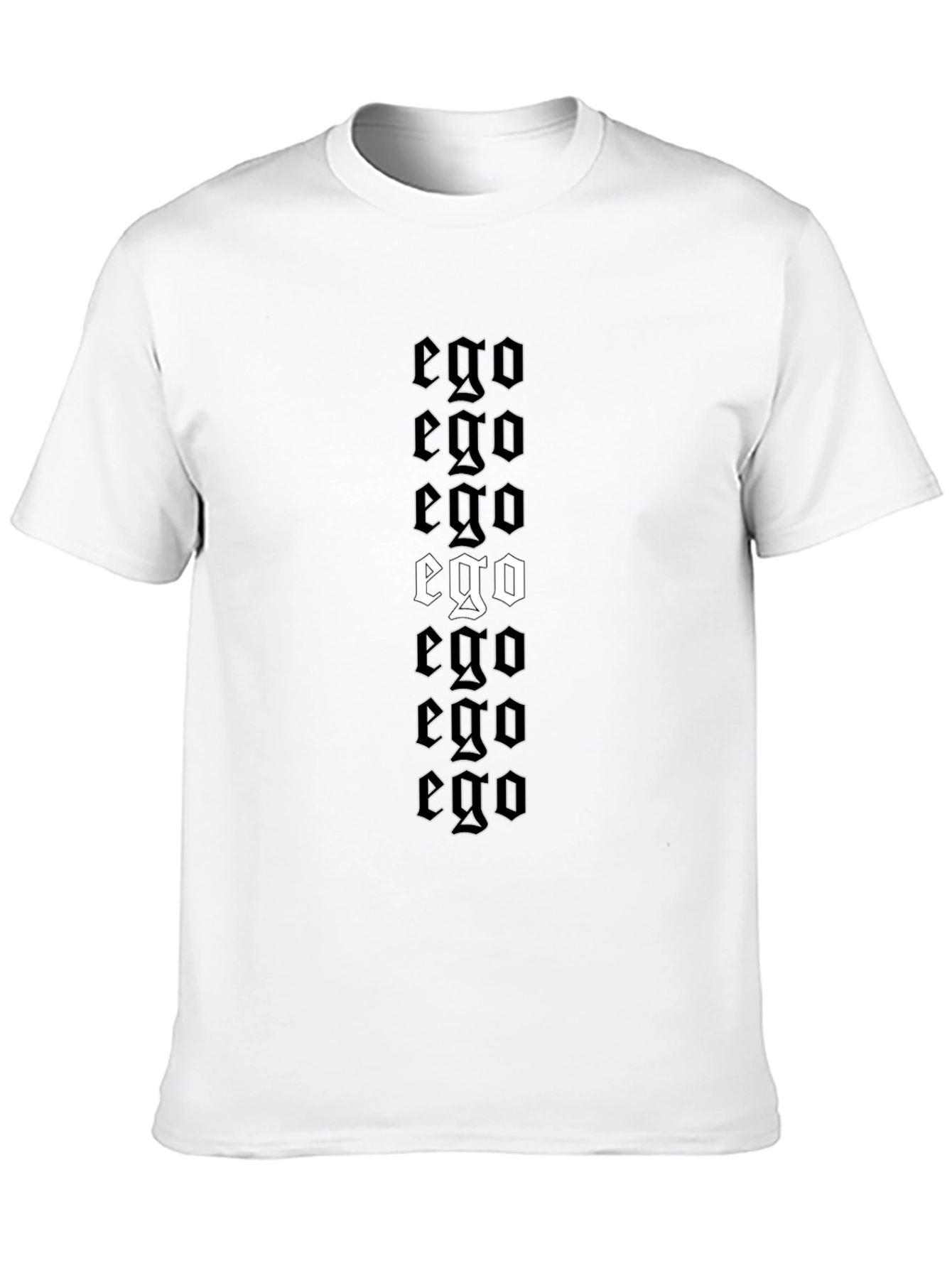Ego Graphic Print Black T-Shirt
