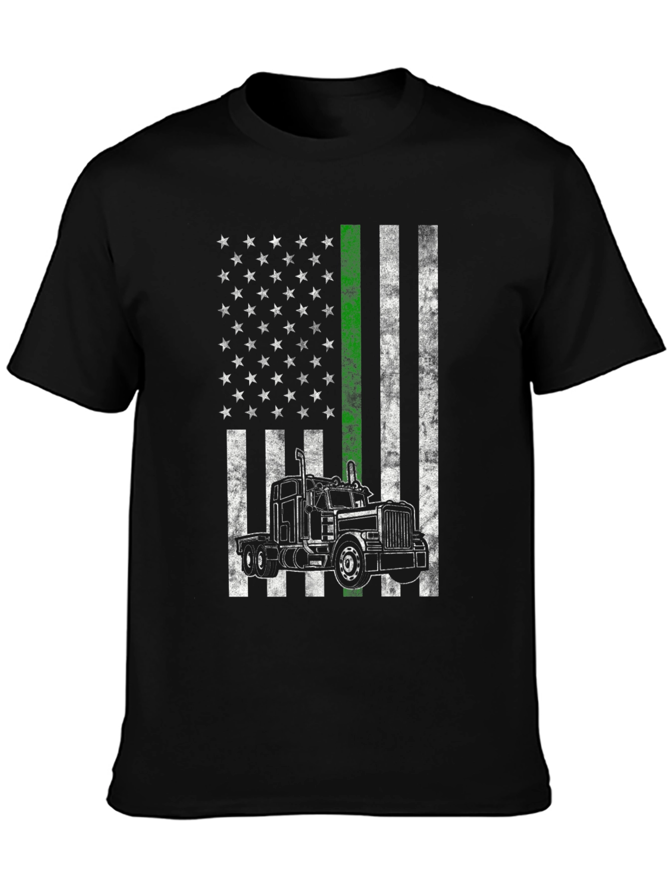 Trucker Pride American Flag T-Shirt